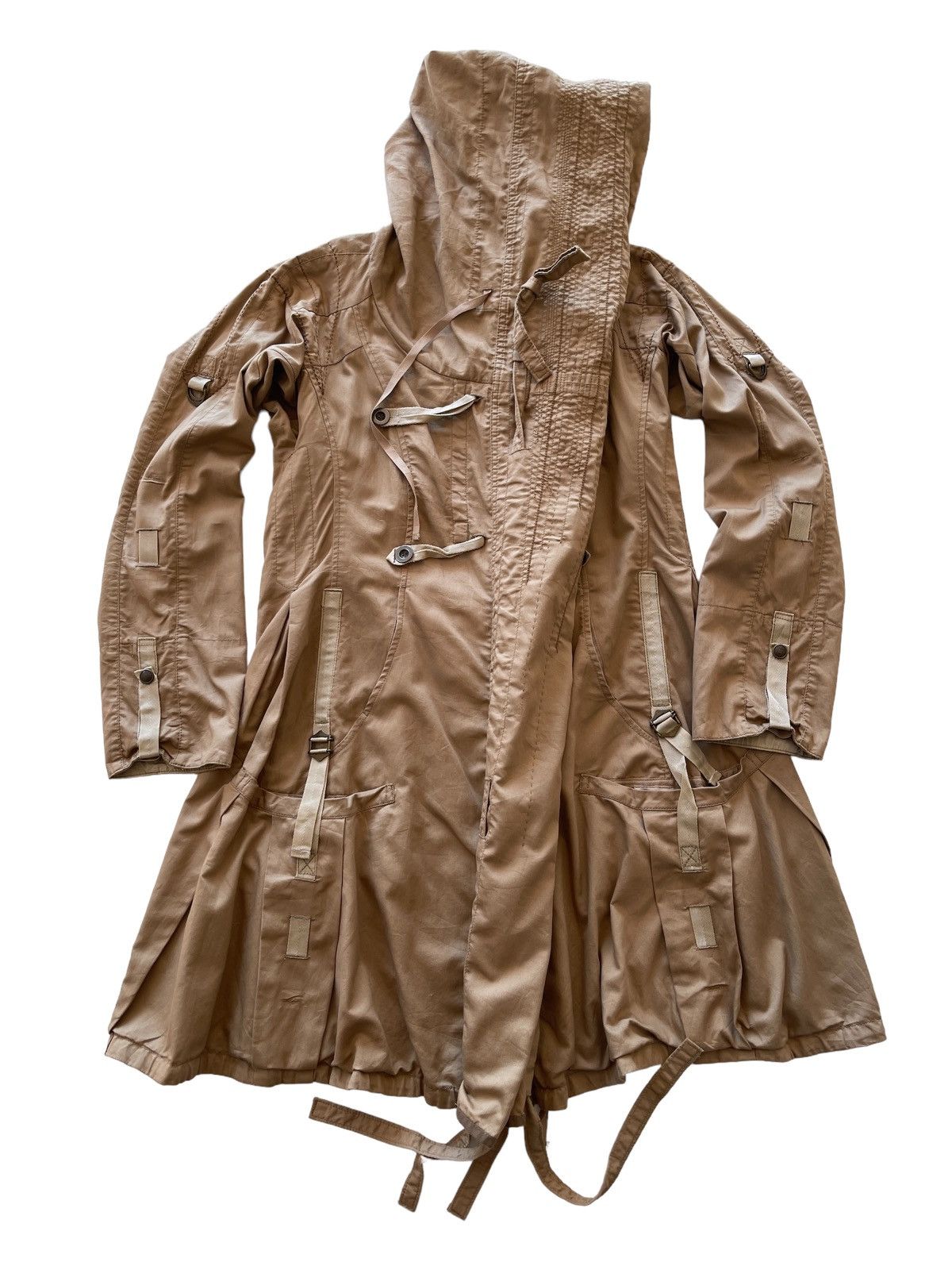 Marithe + Francois Girbaud MFG Ringcoat Avantgarde Bondage Jacket Size M / US 6-8 / IT 42-44 - 2 Thumbnail