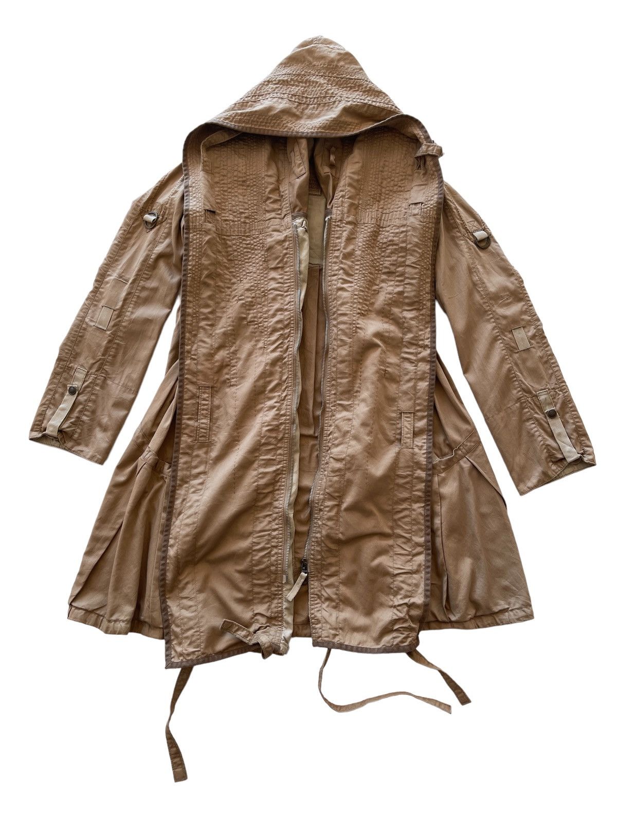 Marithe + Francois Girbaud MFG Ringcoat Avantgarde Bondage Jacket Size M / US 6-8 / IT 42-44 - 5 Thumbnail