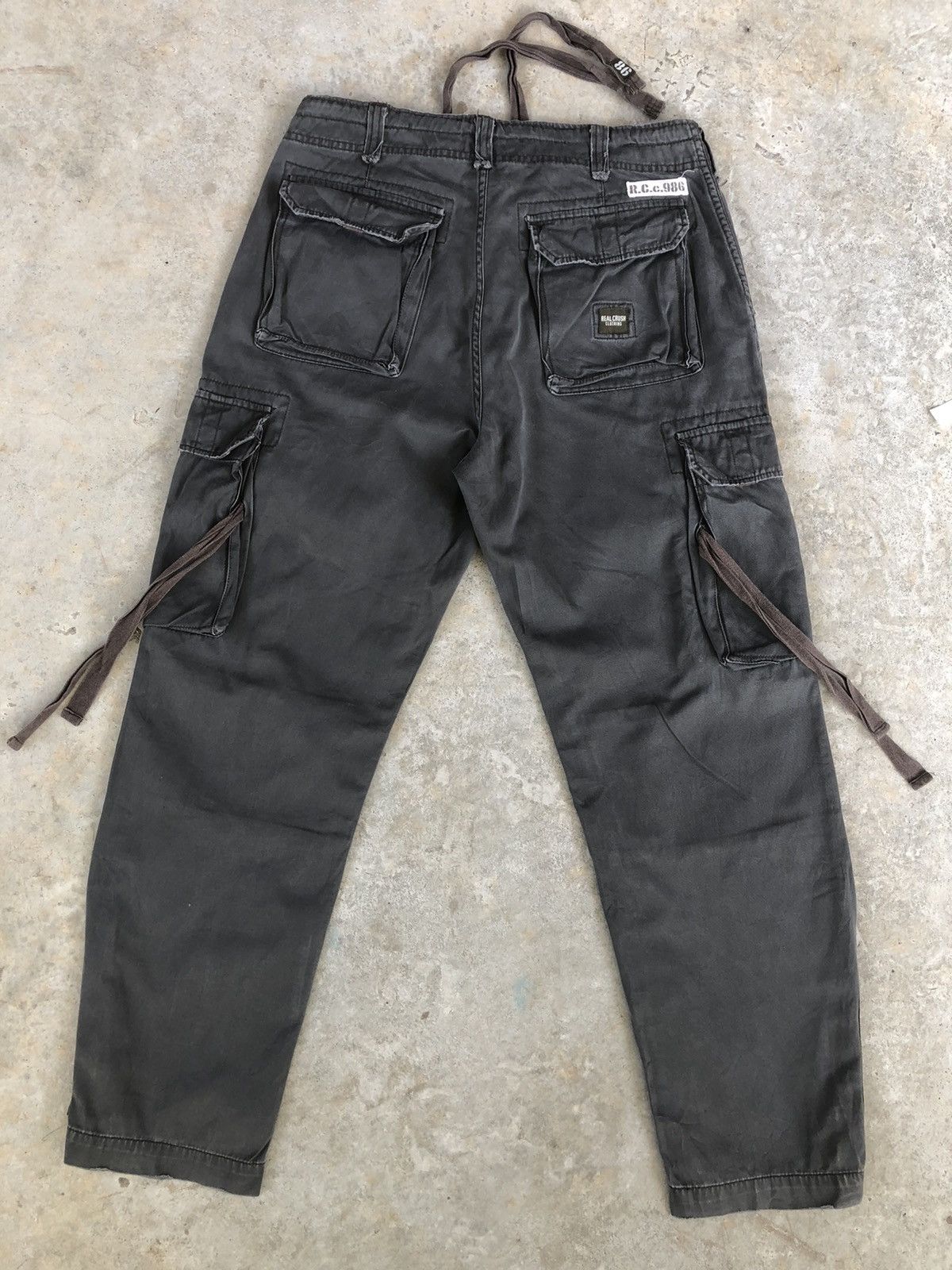Japanese Brand real crush parachute cargo pants multipocket tactical Size US 30 / EU 46 - 3 Thumbnail