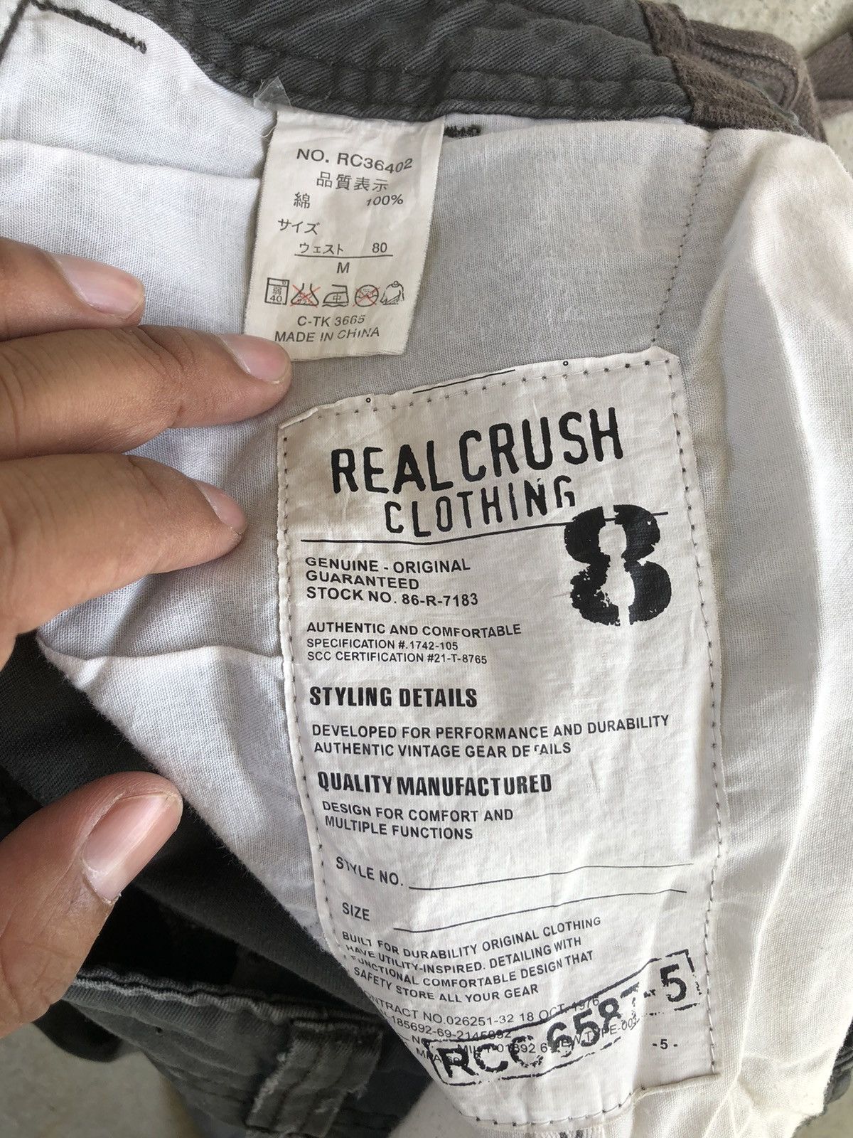 Japanese Brand real crush parachute cargo pants multipocket tactical Size US 30 / EU 46 - 17 Thumbnail