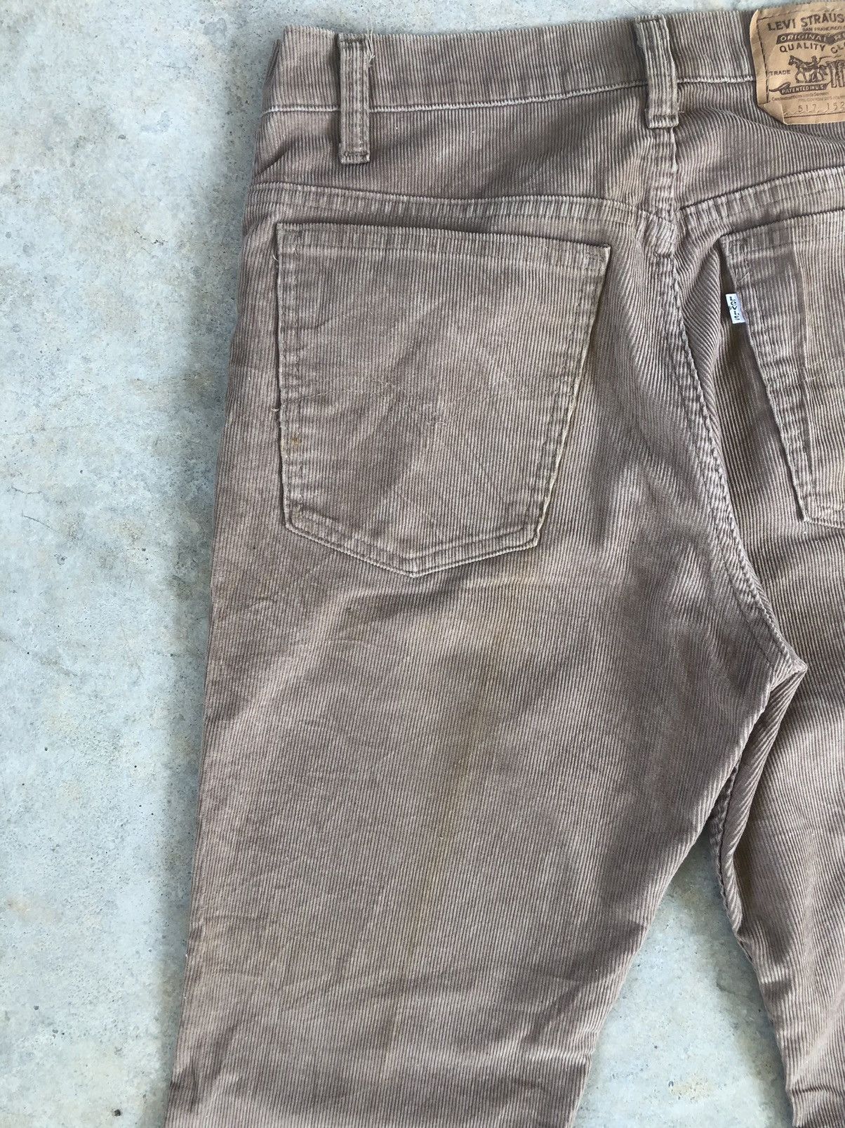 If Six Was Nine Vintage 80’s Levi’s Corduroy Pants Flared Jeans 517 Size US 31 - 9 Thumbnail