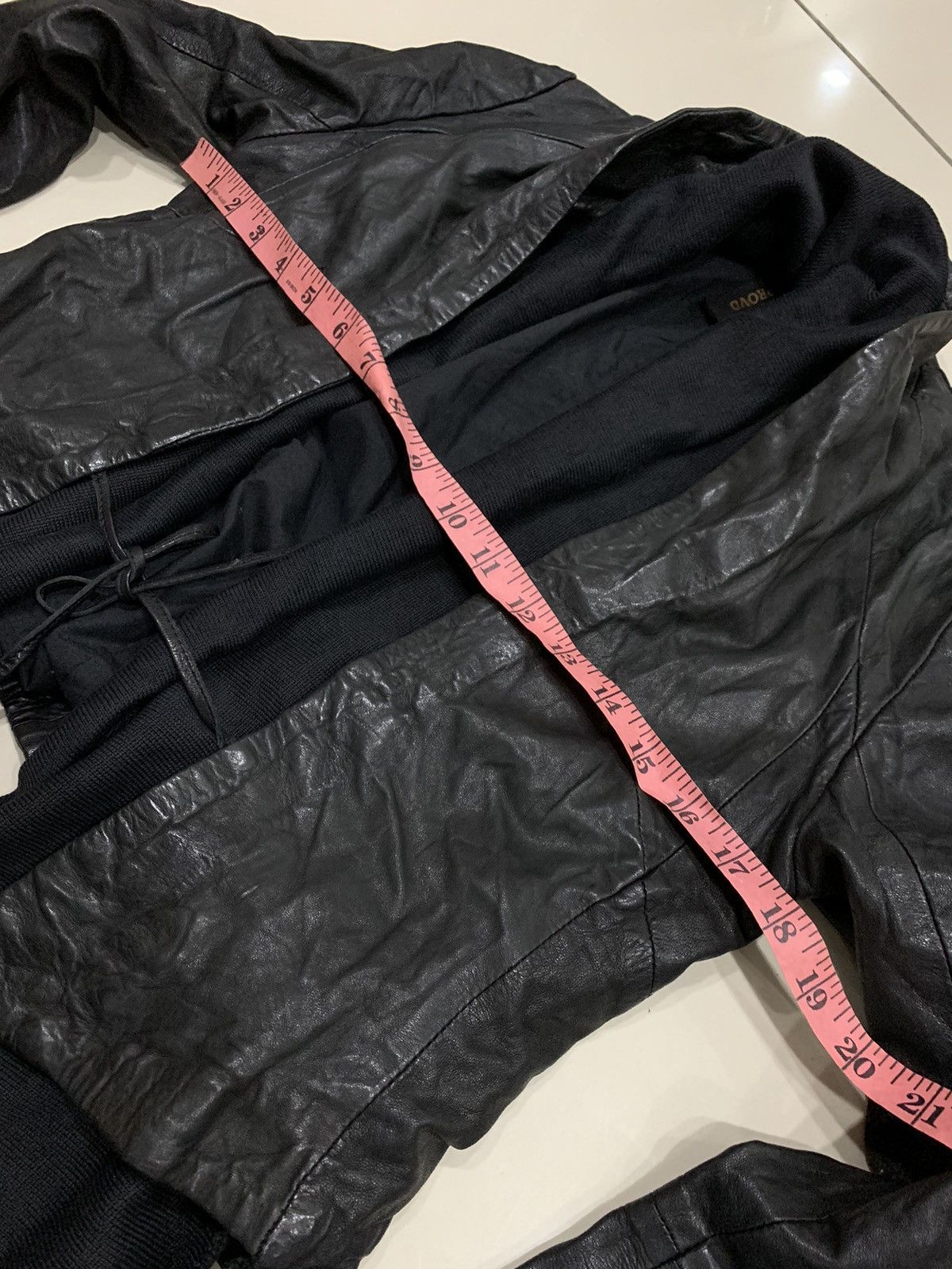 Other IMPROVD LAMBSKIN LEATHER SCARF JACKET Size S / US 4 / IT 40 - 5 Thumbnail