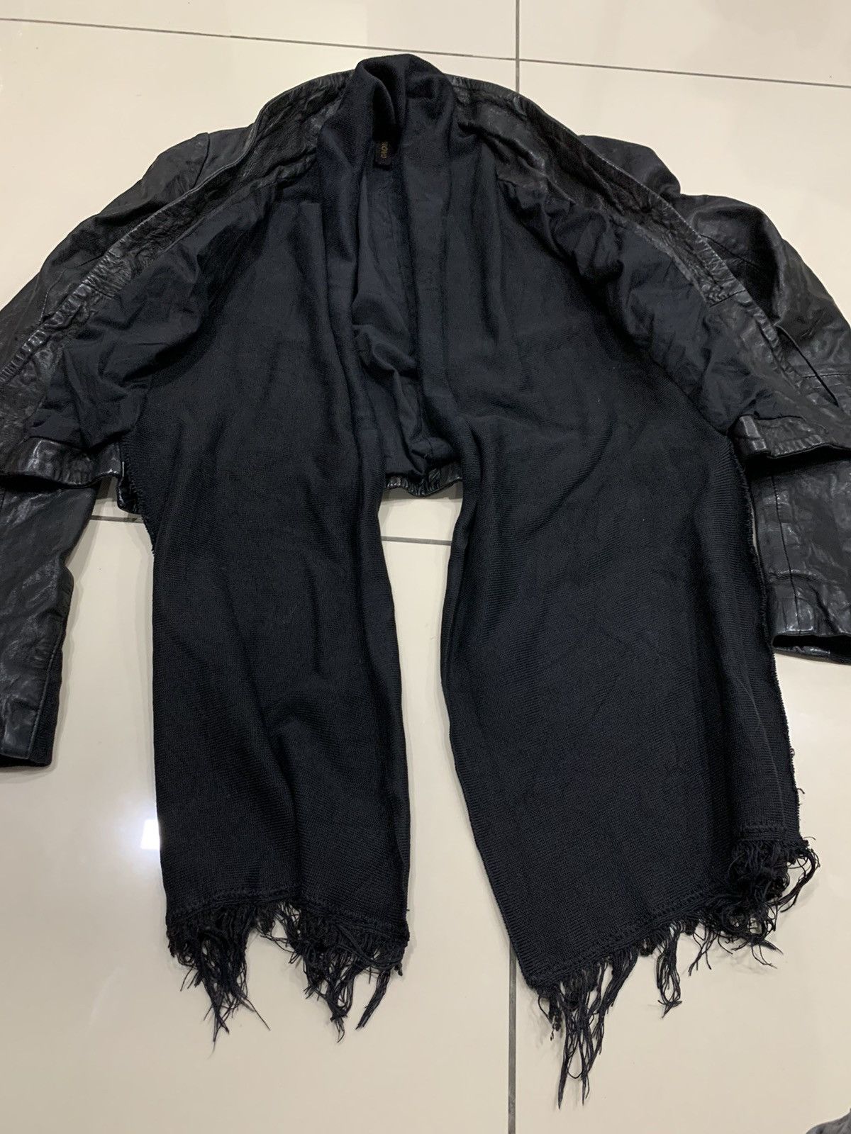 Other IMPROVD LAMBSKIN LEATHER SCARF JACKET Size S / US 4 / IT 40 - 7 Thumbnail