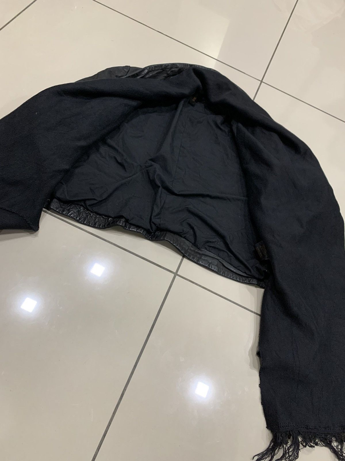 Other IMPROVD LAMBSKIN LEATHER SCARF JACKET Size S / US 4 / IT 40 - 8 Thumbnail