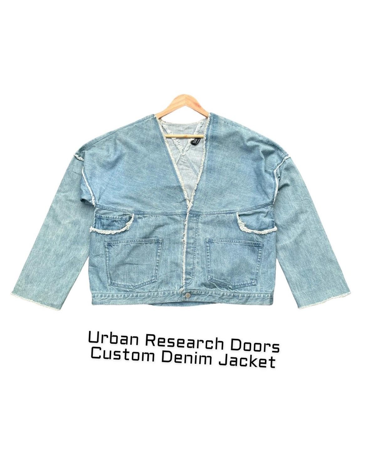 Japanese Brand × URBAN RESEARCH DOORS Urban Research Doors Custom Denim Jacket Size US L / EU 52-54 / 3 - 1 Thumbnail
