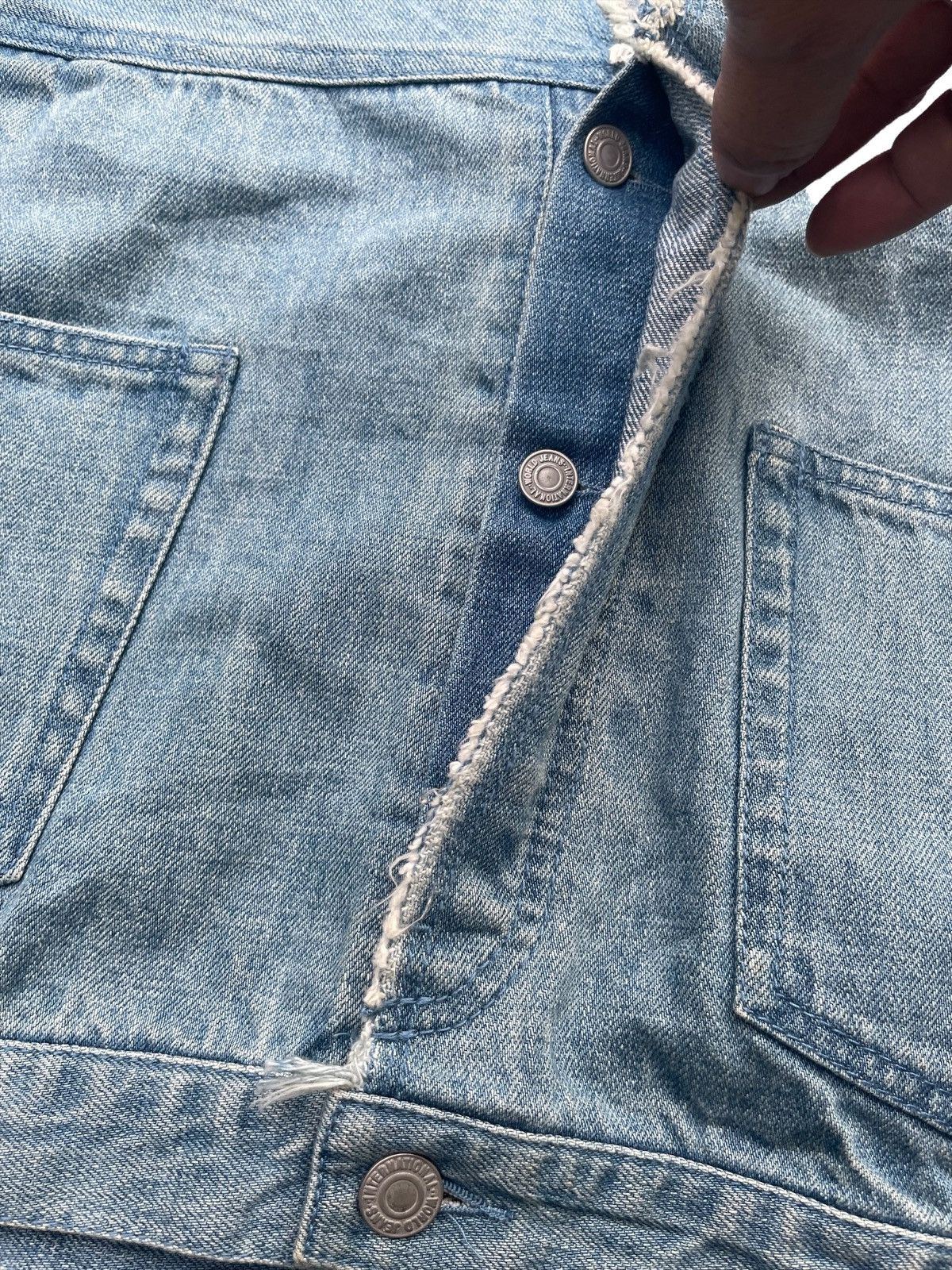 Japanese Brand × URBAN RESEARCH DOORS Urban Research Doors Custom Denim Jacket Size US L / EU 52-54 / 3 - 6 Thumbnail