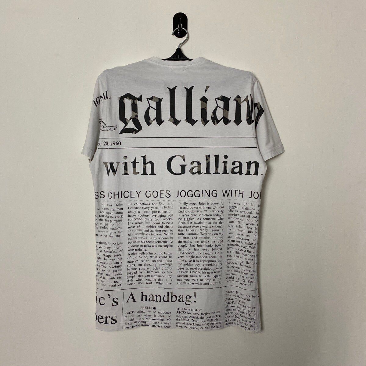 John Galliano Galliano Newspaper Gazette All Over Print T-Shirt Size US XL / EU 56 / 4 - 2 Preview