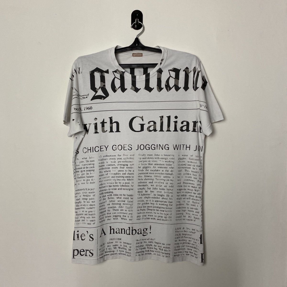 John Galliano Galliano Newspaper Gazette All Over Print T-Shirt Size US XL / EU 56 / 4 - 1 Preview