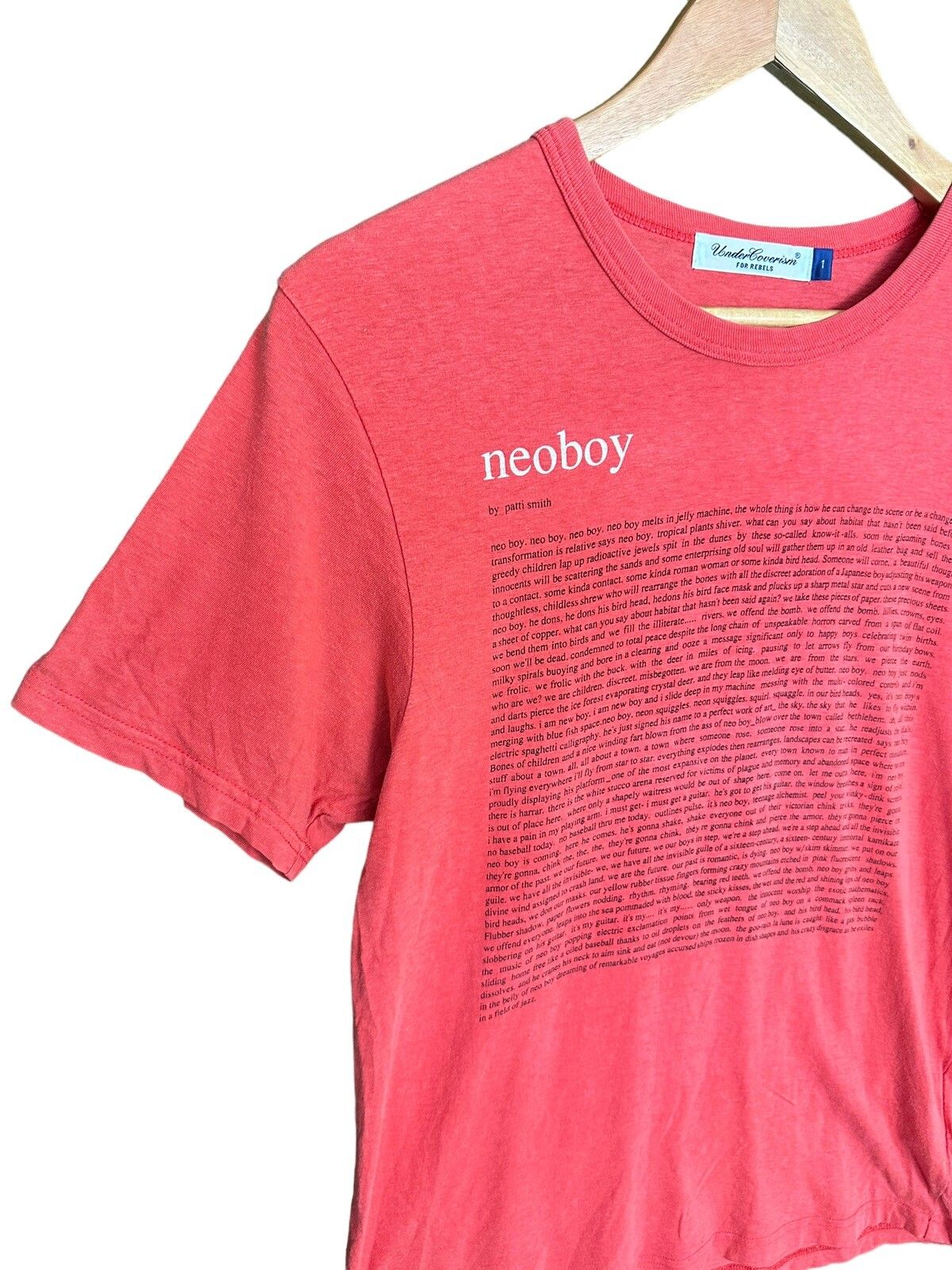 Undercover Rare SS09 Neoboy By Patti Smith T-Shirt | Grailed