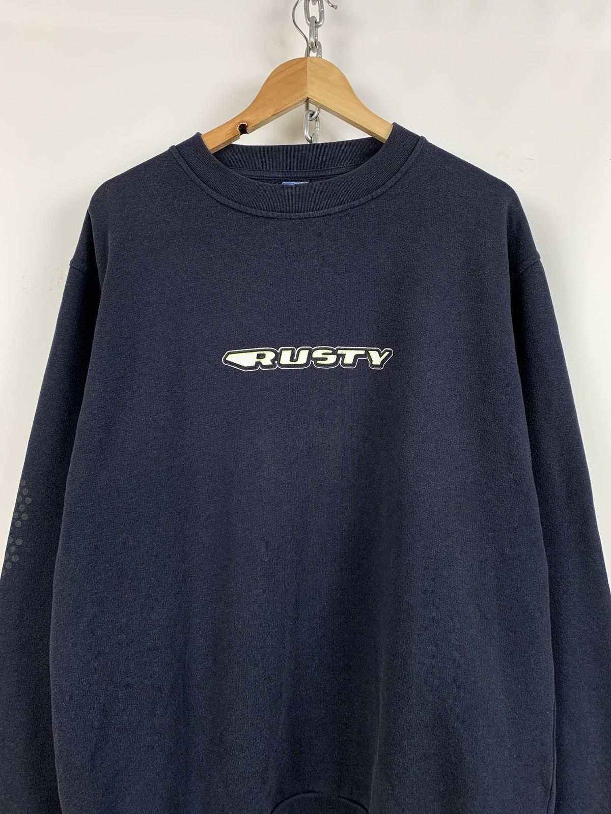 Rusty Vintage Rusty Surfboards Reflective Navy Blue Sweatshirt Size US L / EU 52-54 / 3 - 3 Thumbnail