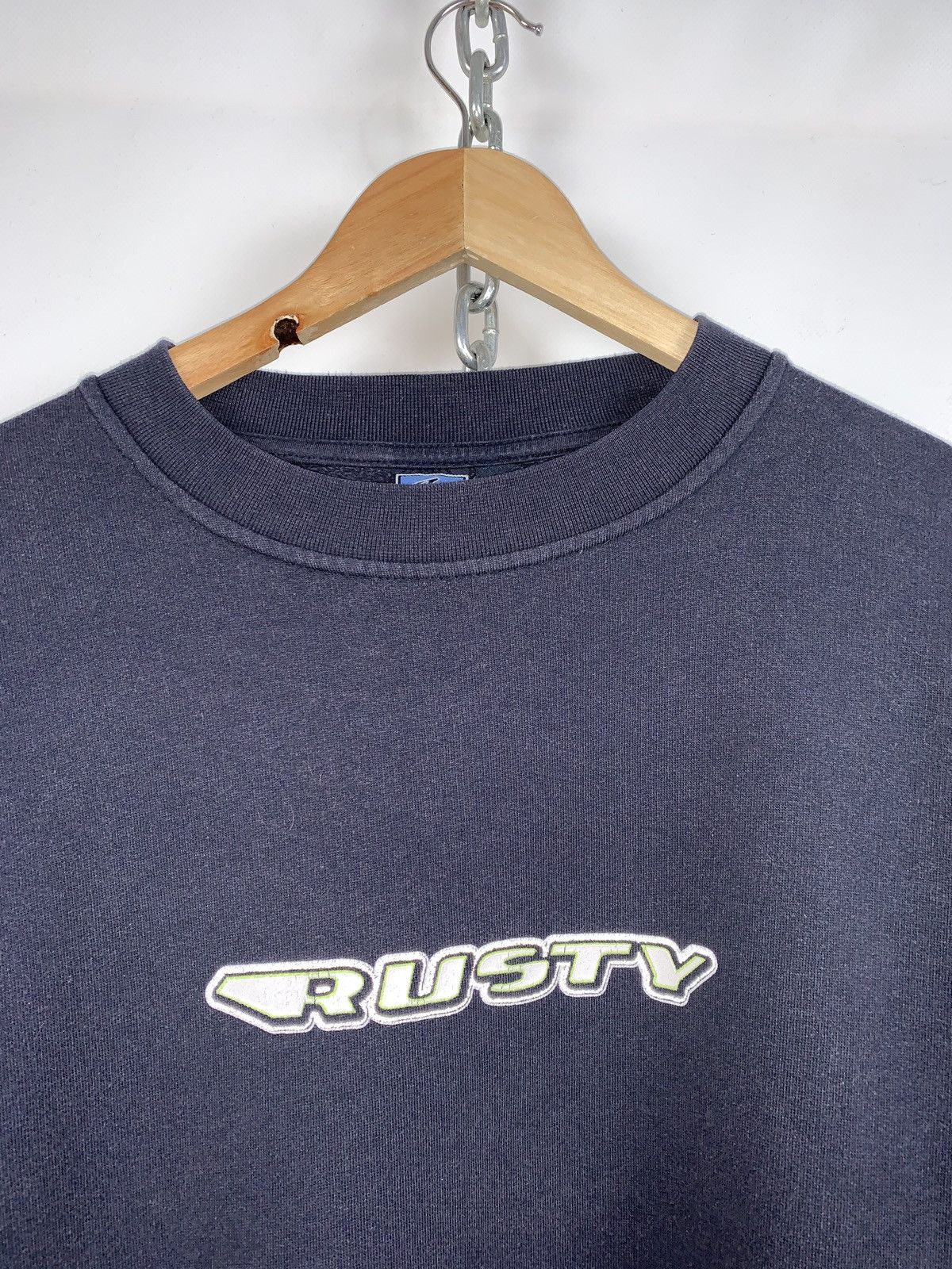 Rusty Vintage Rusty Surfboards Reflective Navy Blue Sweatshirt Size US L / EU 52-54 / 3 - 10 Thumbnail