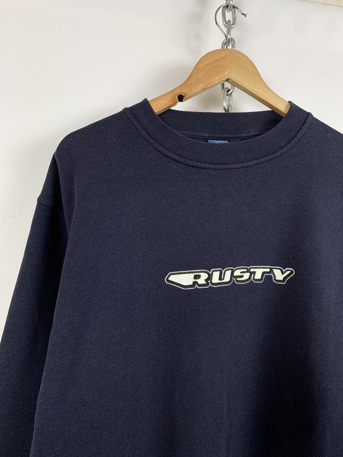 Rusty Vintage Rusty Surfboards Reflective Navy Blue Sweatshirt Size US L / EU 52-54 / 3 - 6 Thumbnail
