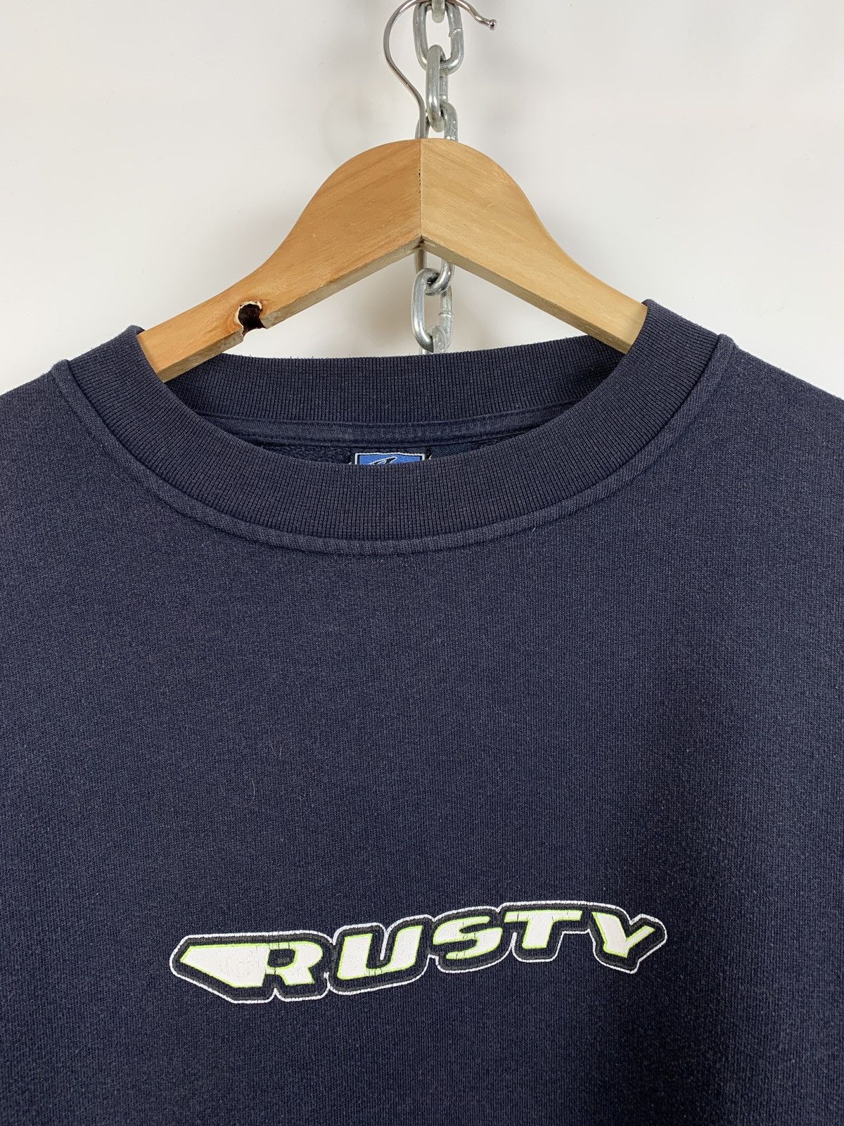 Rusty Vintage Rusty Surfboards Reflective Navy Blue Sweatshirt Size US L / EU 52-54 / 3 - 9 Thumbnail