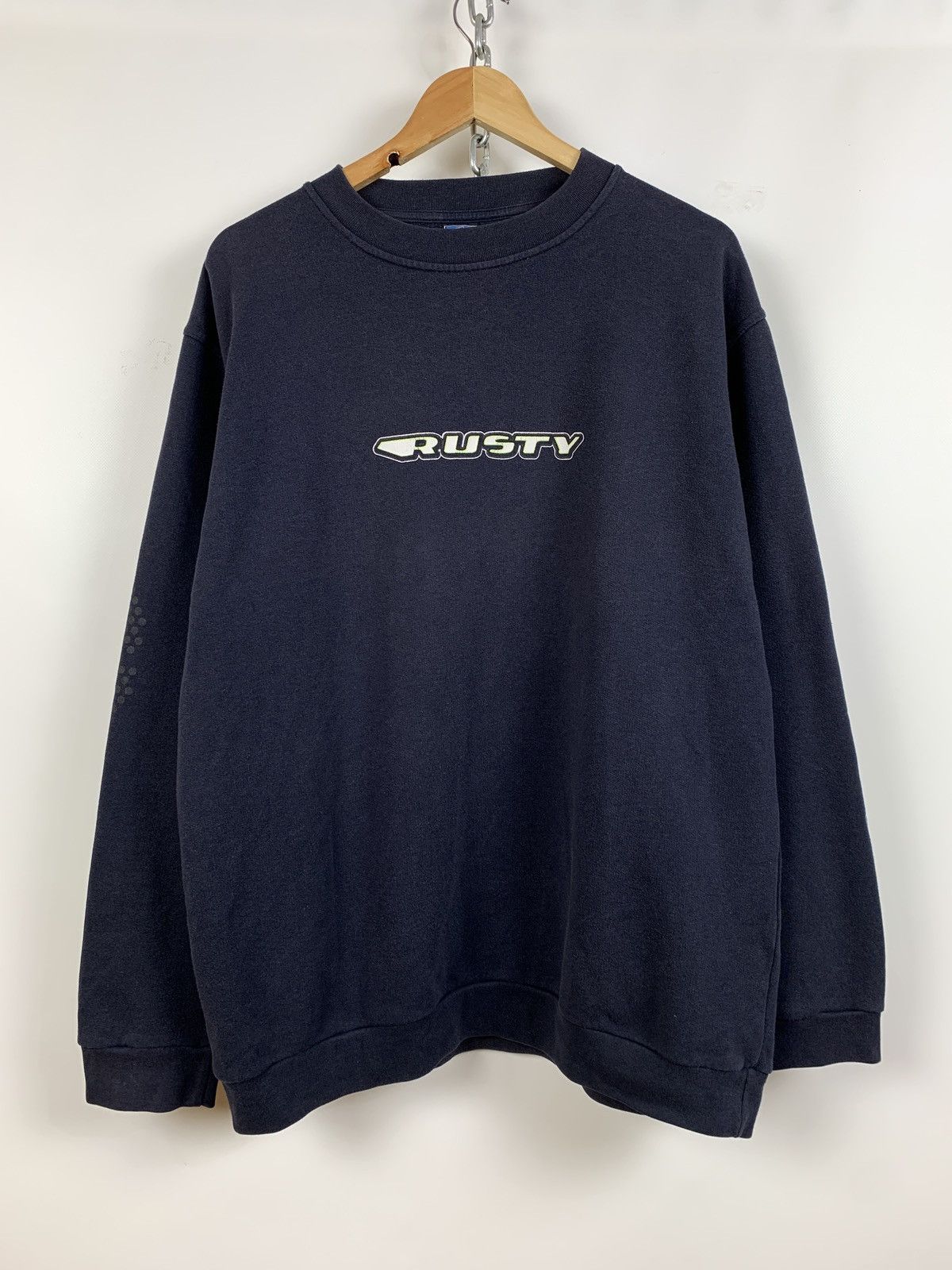 Rusty Vintage Rusty Surfboards Reflective Navy Blue Sweatshirt Size US L / EU 52-54 / 3 - 1 Thumbnail