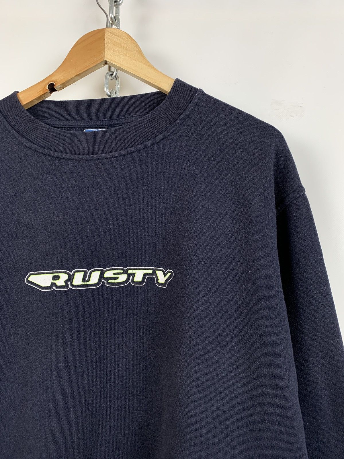 Rusty Vintage Rusty Surfboards Reflective Navy Blue Sweatshirt Size US L / EU 52-54 / 3 - 5 Thumbnail