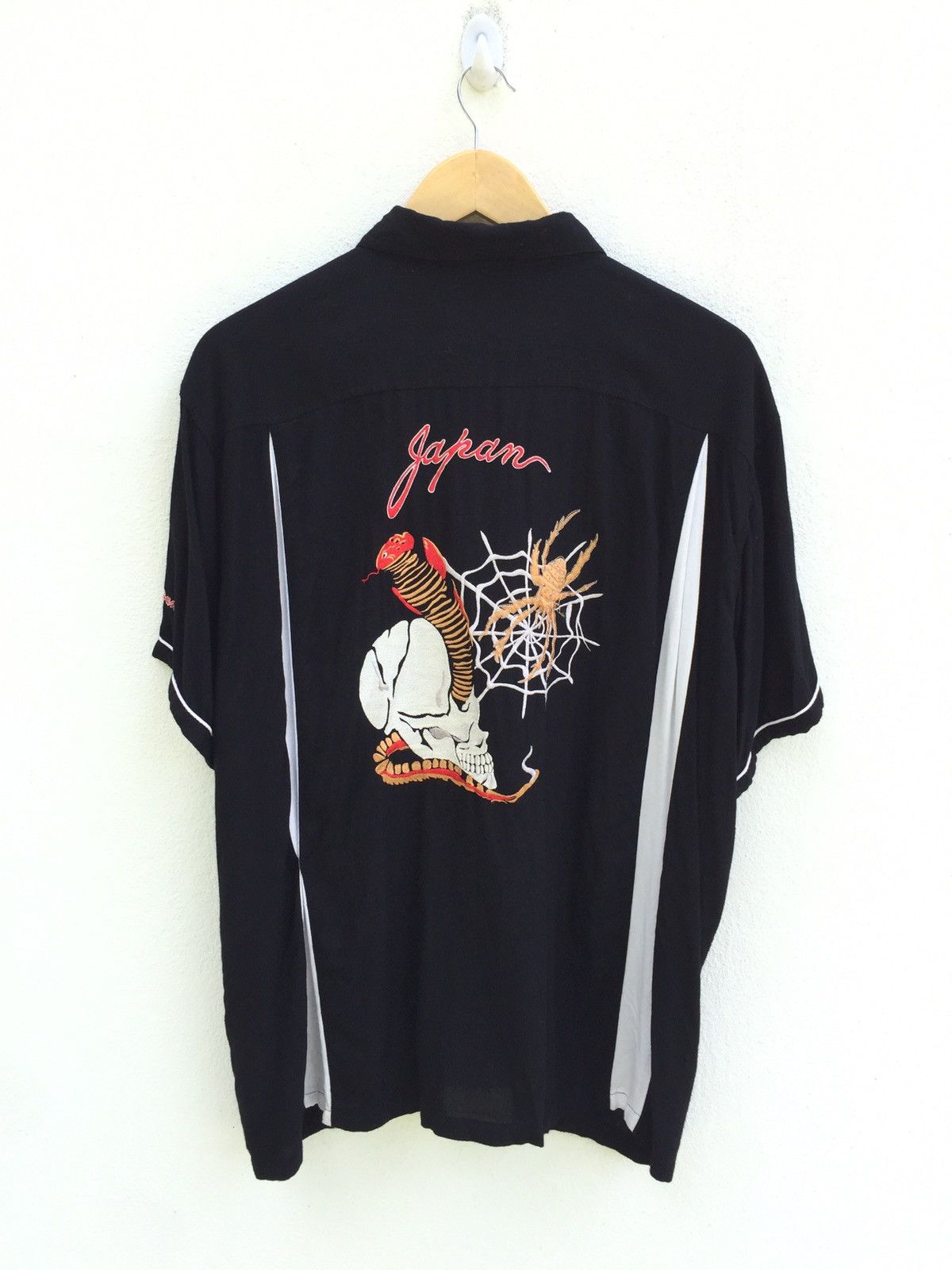 Other Sukajan Hawaiian Shirt Skull Embroidery Rayon Shirt Size US XXL / EU 58 / 5 - 1 Thumbnail