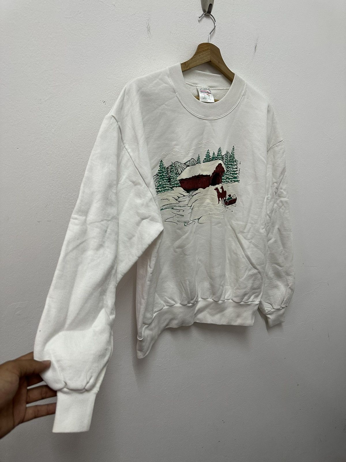 Vintage Vintage Natural Printed Art Graphic Big Logo Sweatshirt Size US L / EU 52-54 / 3 - 4 Thumbnail