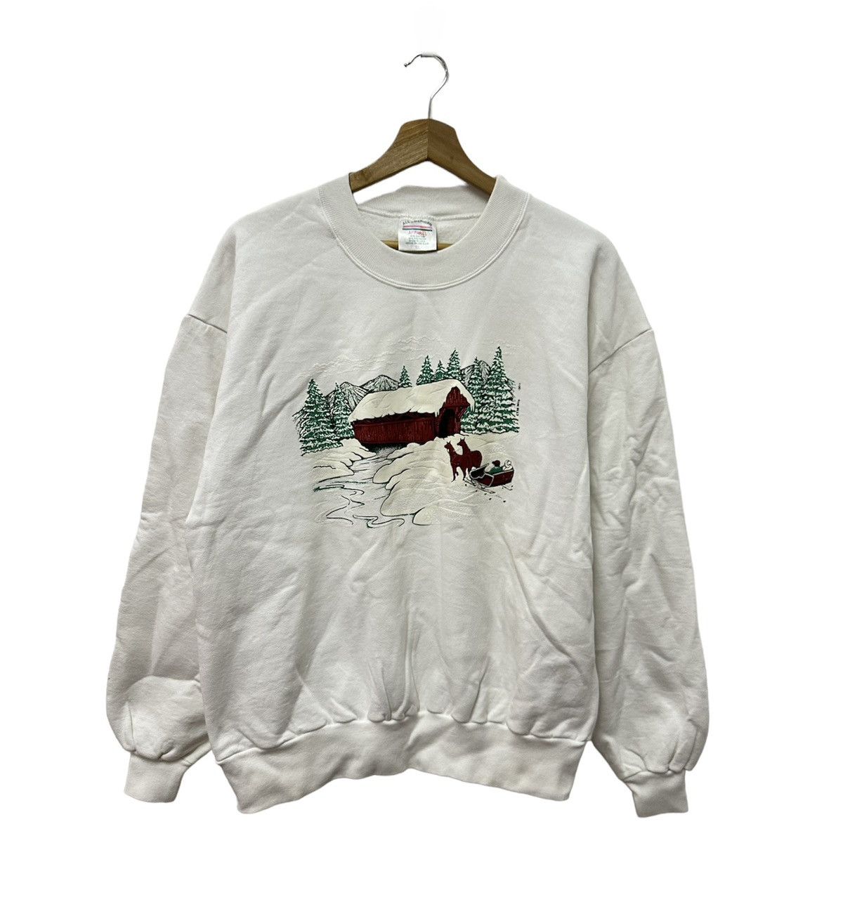 Vintage Vintage Natural Printed Art Graphic Big Logo Sweatshirt Size US L / EU 52-54 / 3 - 1 Thumbnail