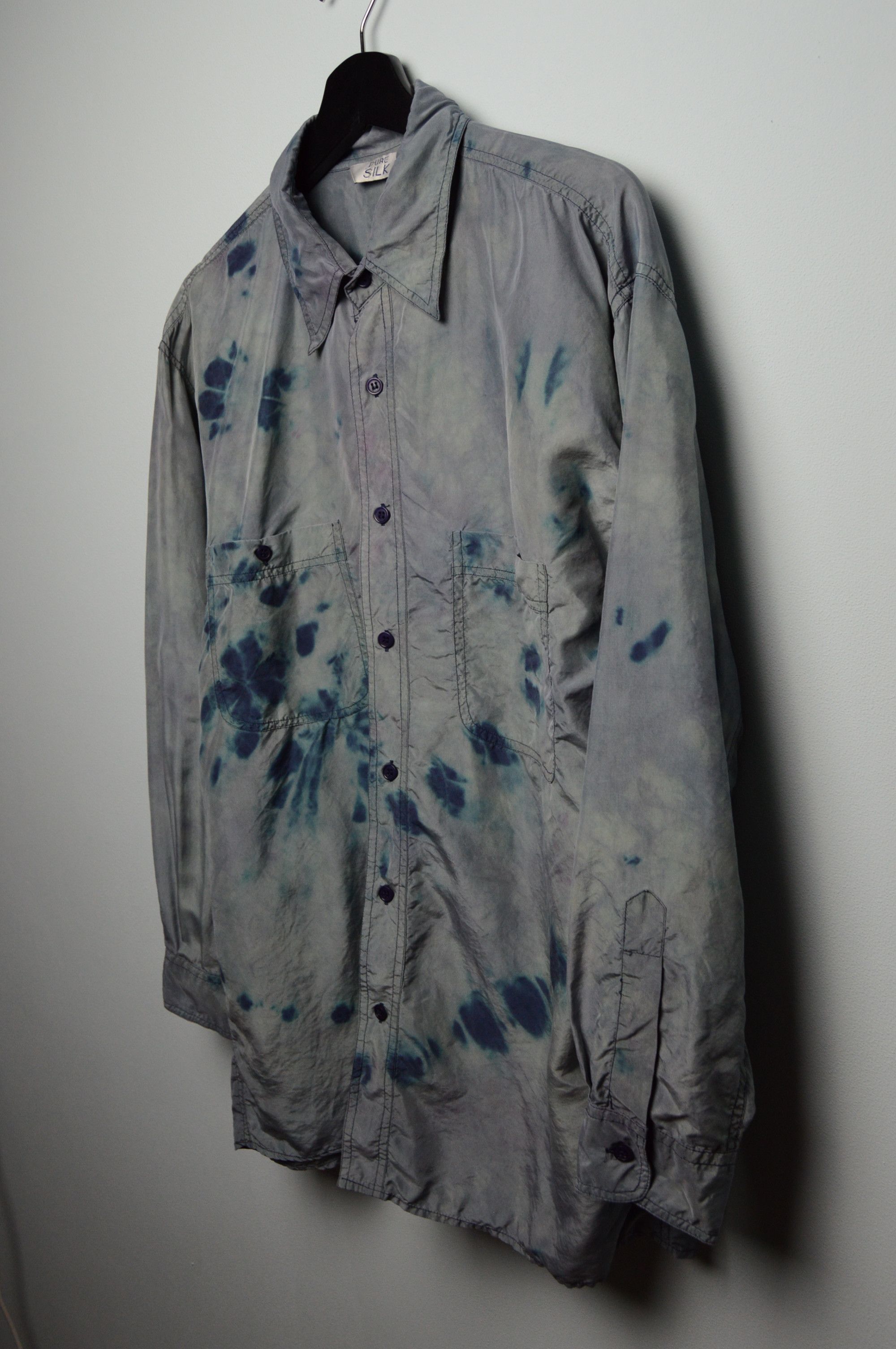 Seditionaries silk shimmer tie dye handmade shirt Size US M / EU 48-50 / 2 - 7 Thumbnail