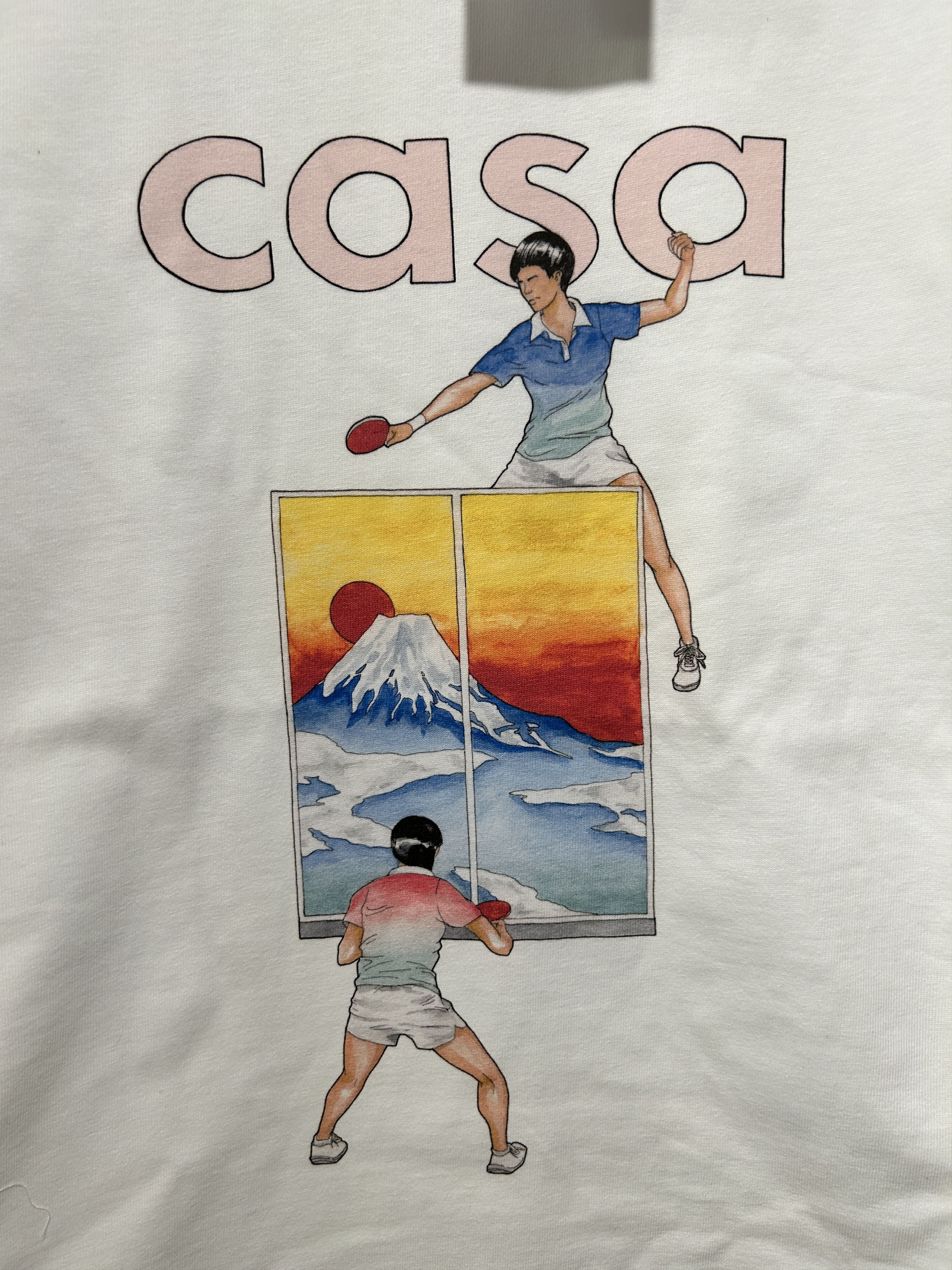 Casablanca Casablanca Printed Tee Fuji Ping Pong size Medium white Size US M / EU 48-50 / 2 - 2 Thumbnail