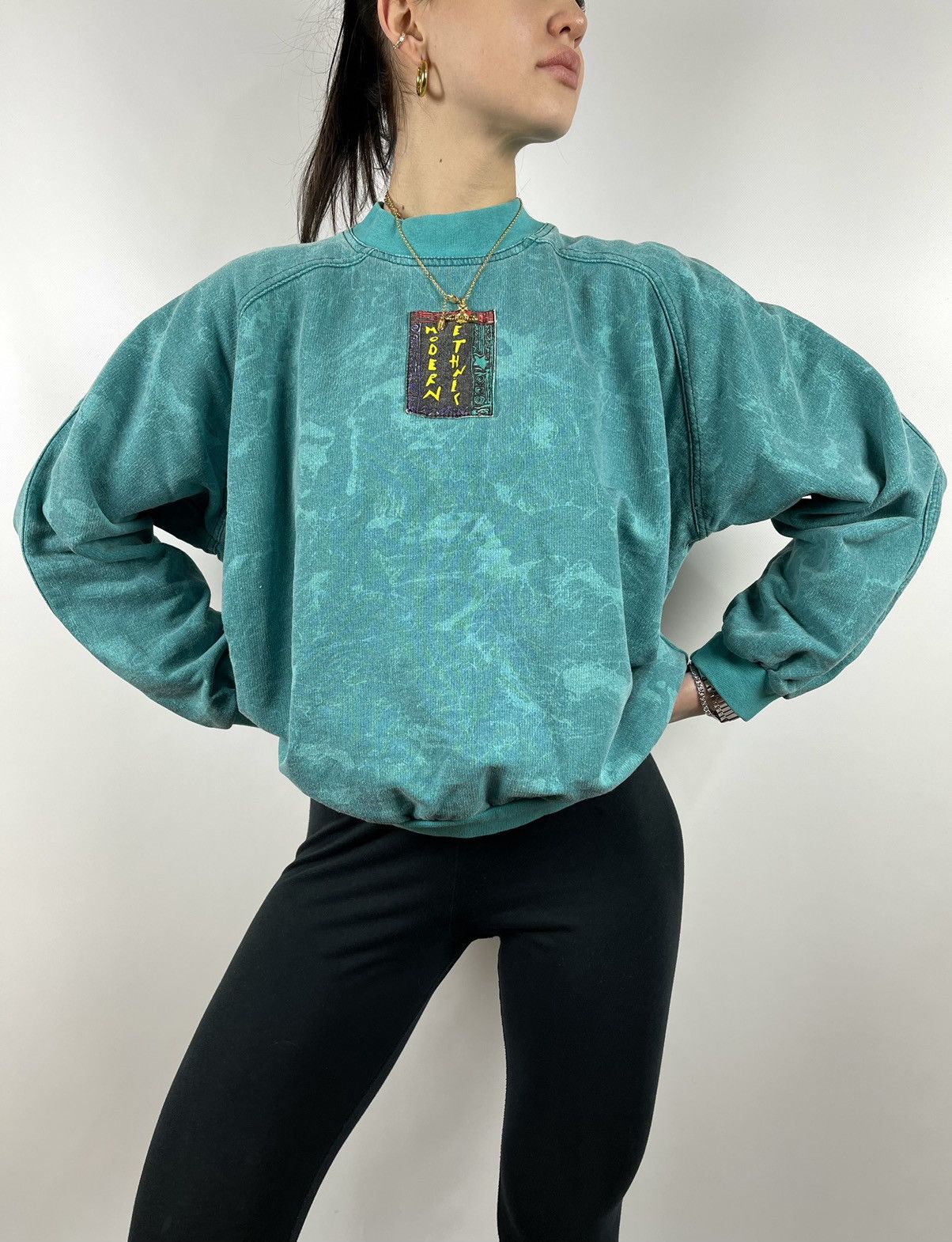 Adidas 90s Vintage Adidas Take Off Women’s Modern Ethnic Sweatshirt Size US S / EU 44-46 / 1 - 1 Thumbnail