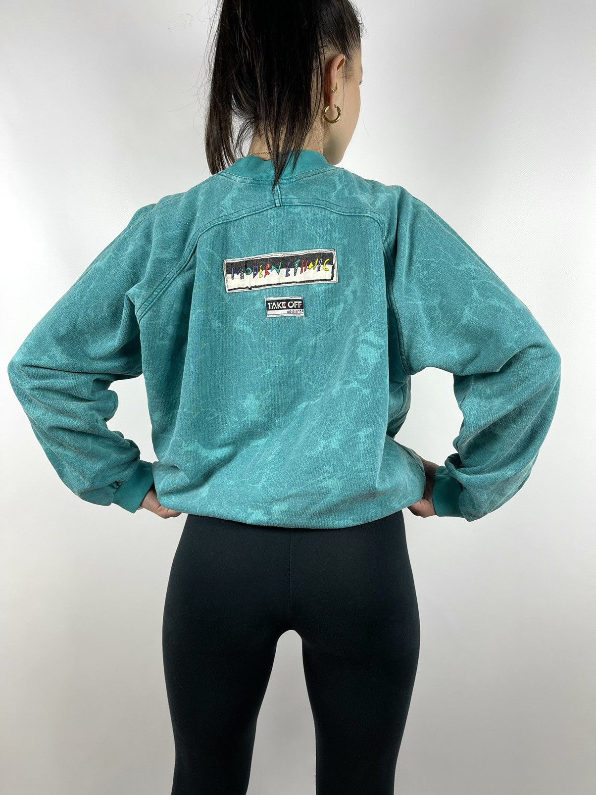 Adidas 90s Vintage Adidas Take Off Women’s Modern Ethnic Sweatshirt Size US S / EU 44-46 / 1 - 2 Thumbnail