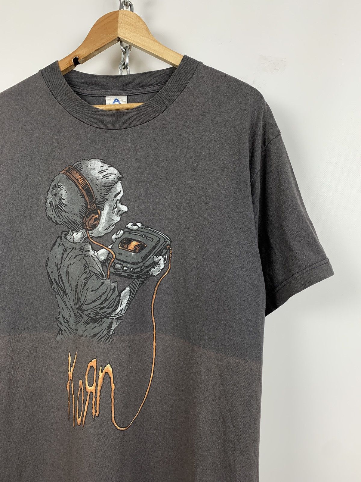 Band Tees Vintage Korn Follow The Leader Fader Grey T-Shirt Size US L / EU 52-54 / 3 - 4 Thumbnail