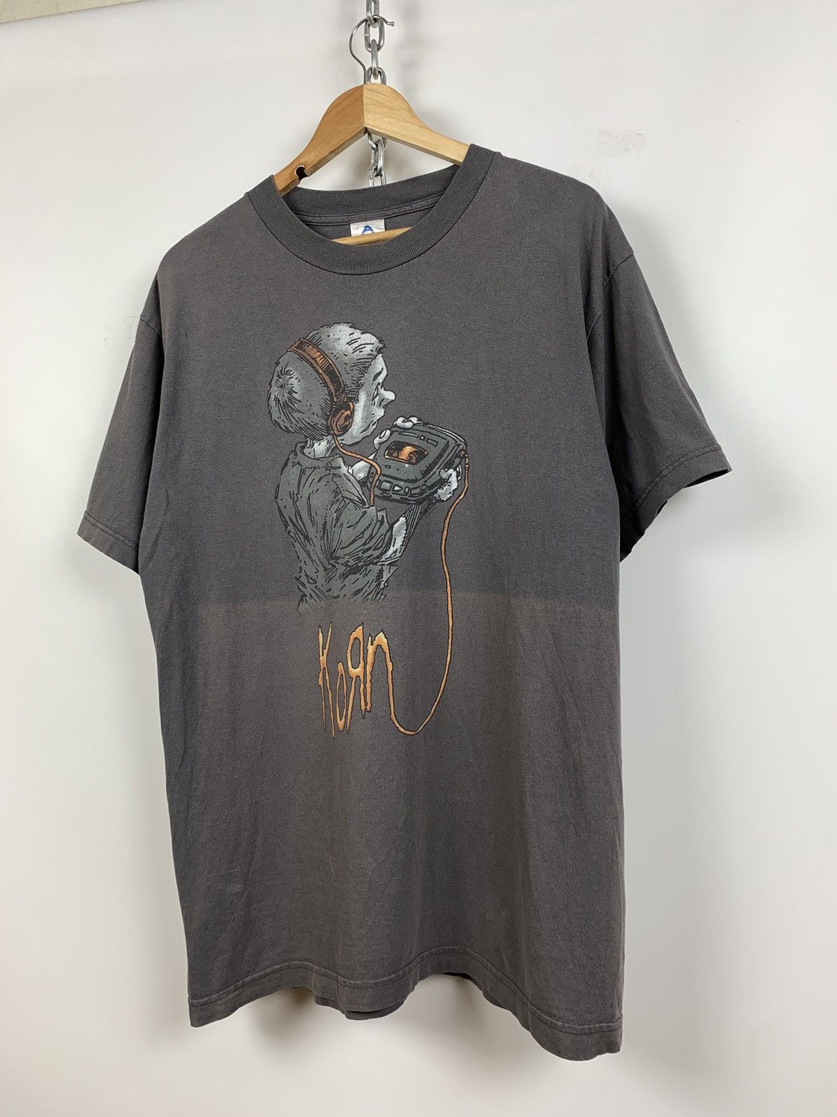 Band Tees Vintage Korn Follow The Leader Fader Grey T-Shirt Size US L / EU 52-54 / 3 - 6 Thumbnail