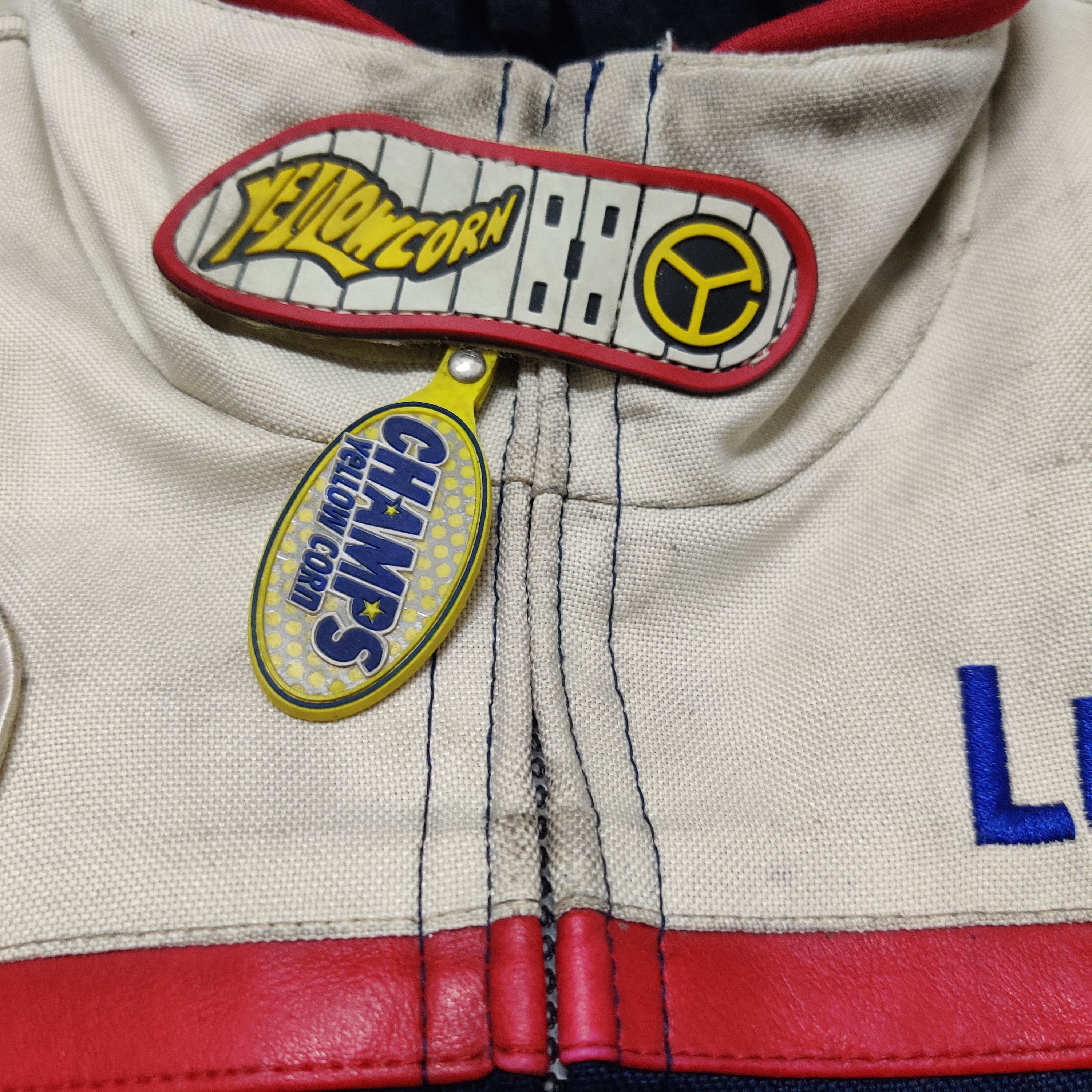 YELLOW CORN Vtg 90's Yellow Corn 76 Lubricant Racing Motor Cyle Jacket Size US L / EU 52-54 / 3 - 6 Thumbnail