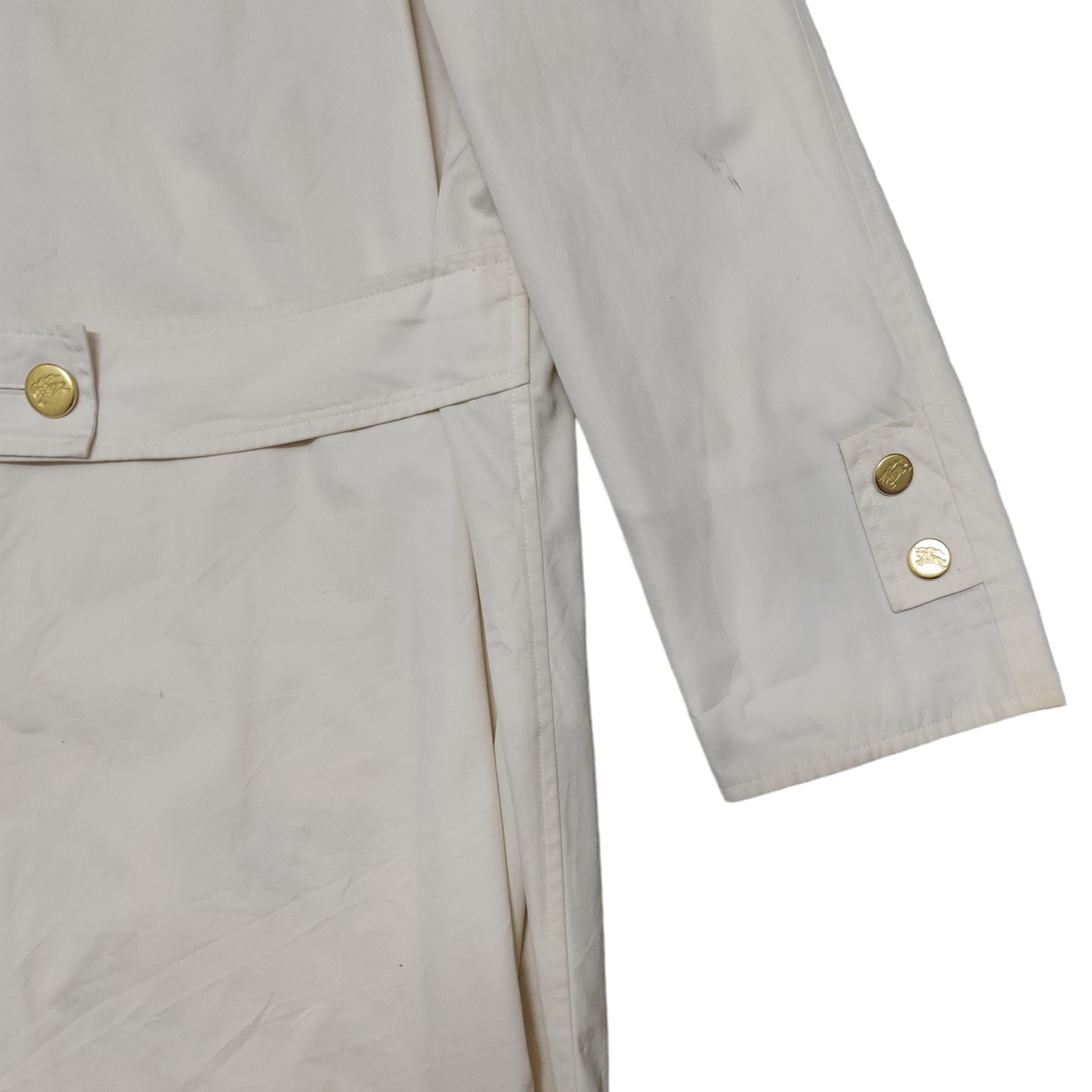 Burberry Vintage 90's Burberry Gold Button Nova Check Trench Coat Size US M / EU 48-50 / 2 - 16 Thumbnail