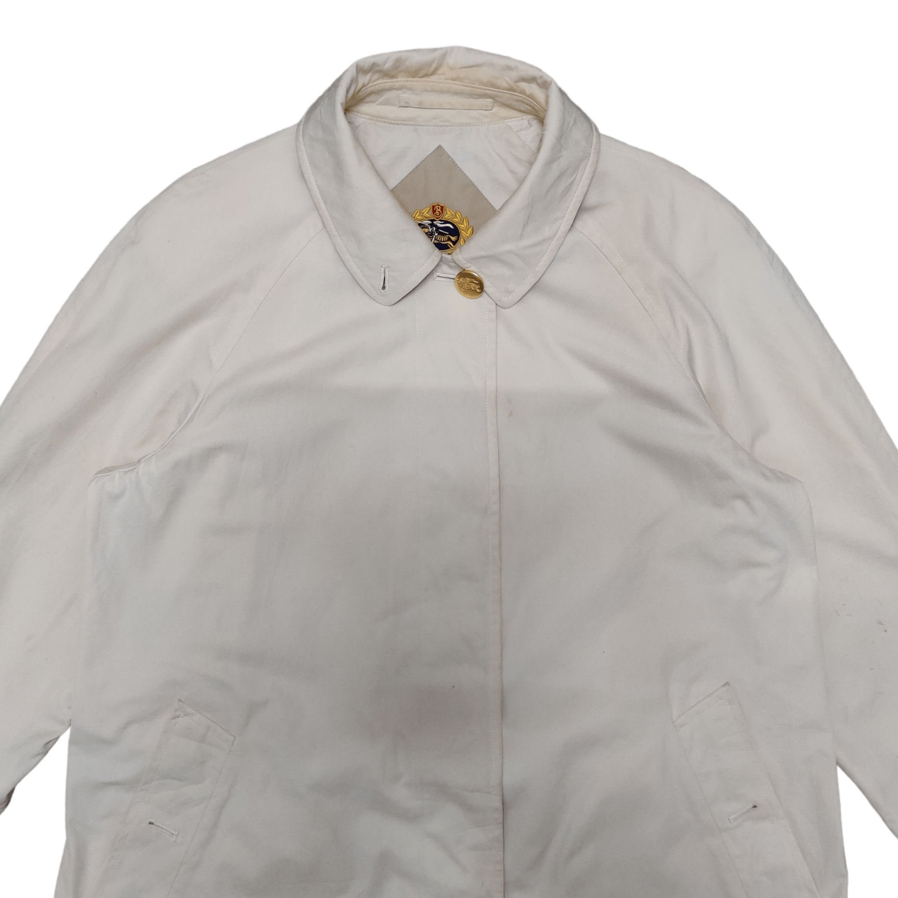 Burberry Vintage 90's Burberry Gold Button Nova Check Trench Coat Size US M / EU 48-50 / 2 - 4 Thumbnail