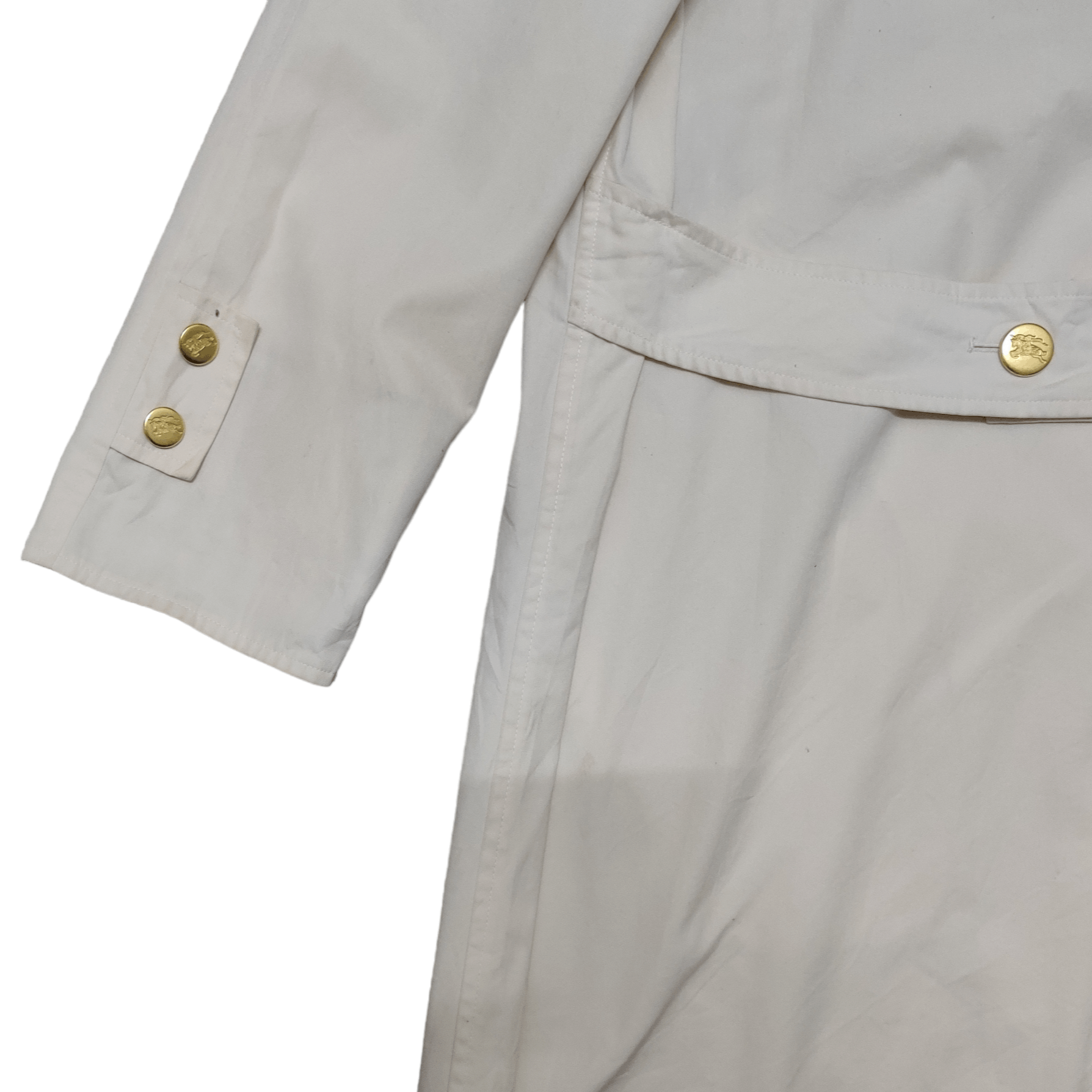 Burberry Vintage 90's Burberry Gold Button Nova Check Trench Coat Size US M / EU 48-50 / 2 - 15 Thumbnail