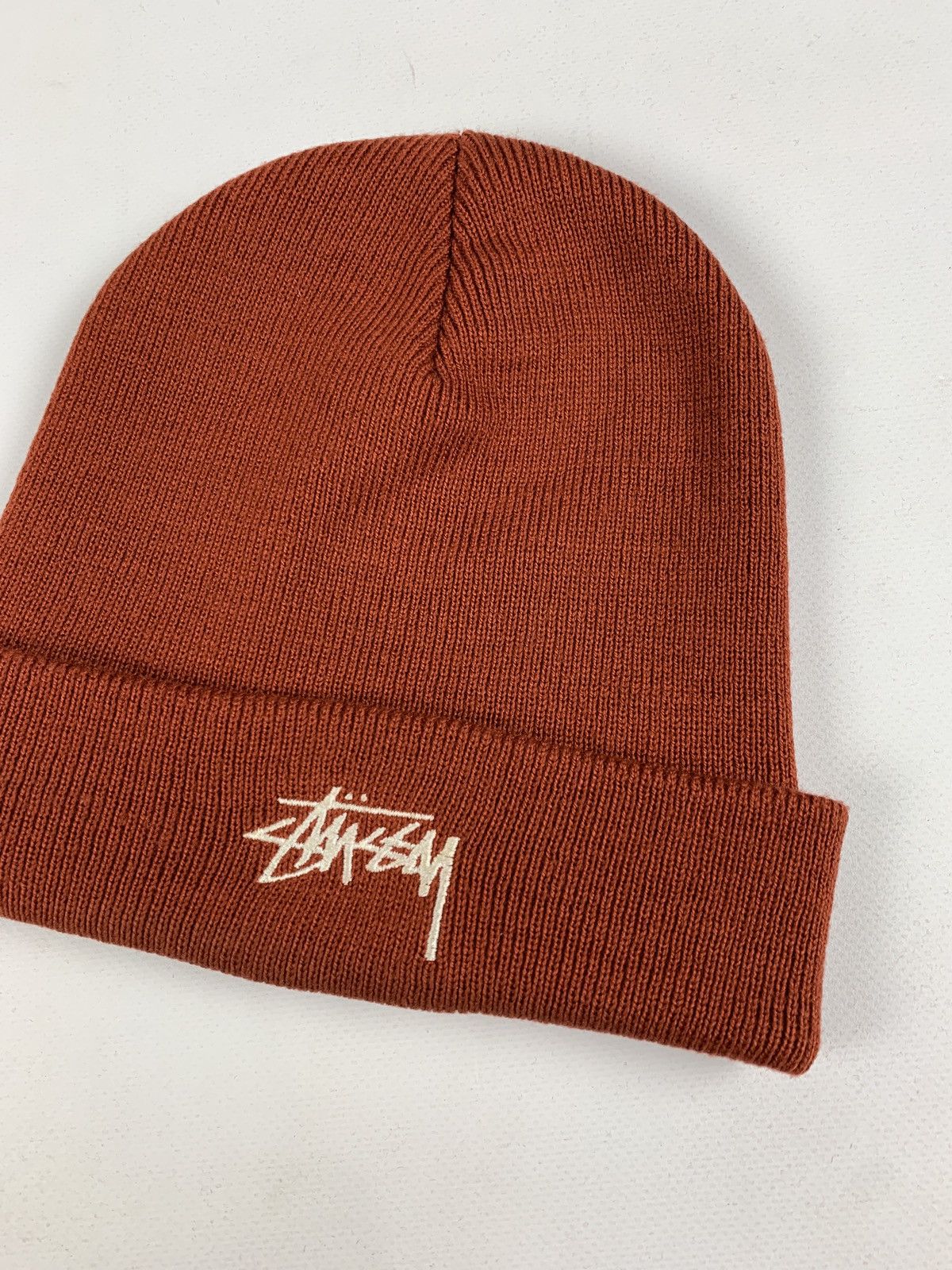 Stussy 90s Vintage Stussy Embroidered Logo Orange Hat Made In USA Size ONE SIZE - 1 Thumbnail