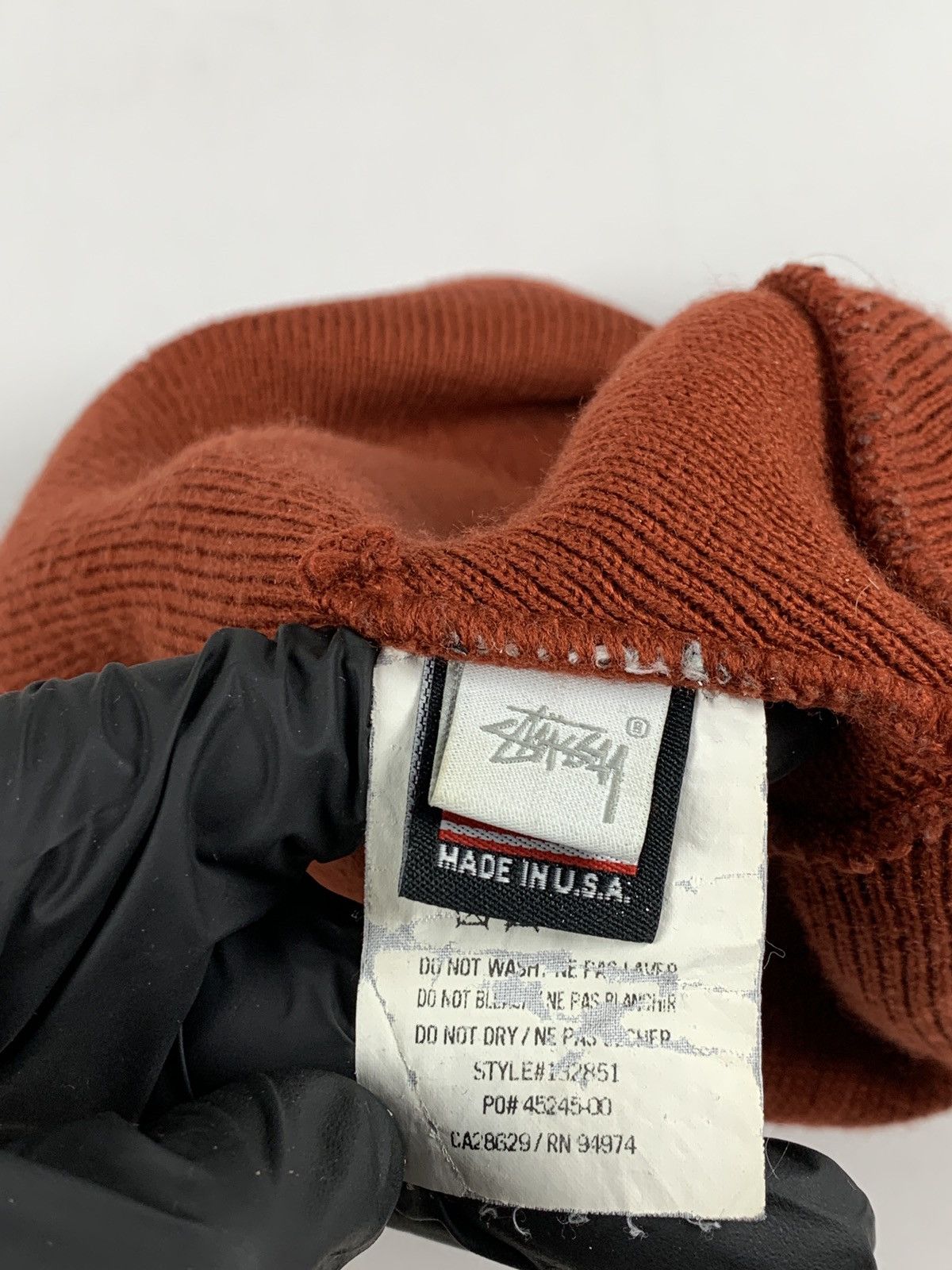 Stussy 90s Vintage Stussy Embroidered Logo Orange Hat Made In USA Size ONE SIZE - 7 Thumbnail