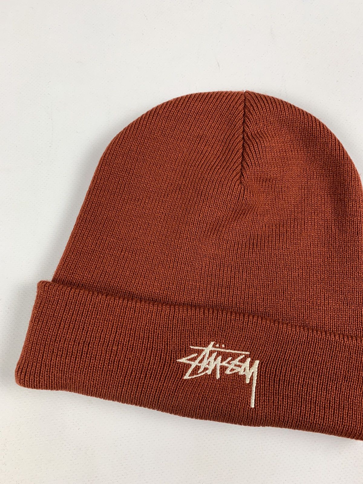 Stussy 90s Vintage Stussy Embroidered Logo Orange Hat Made In USA Size ONE SIZE - 3 Thumbnail