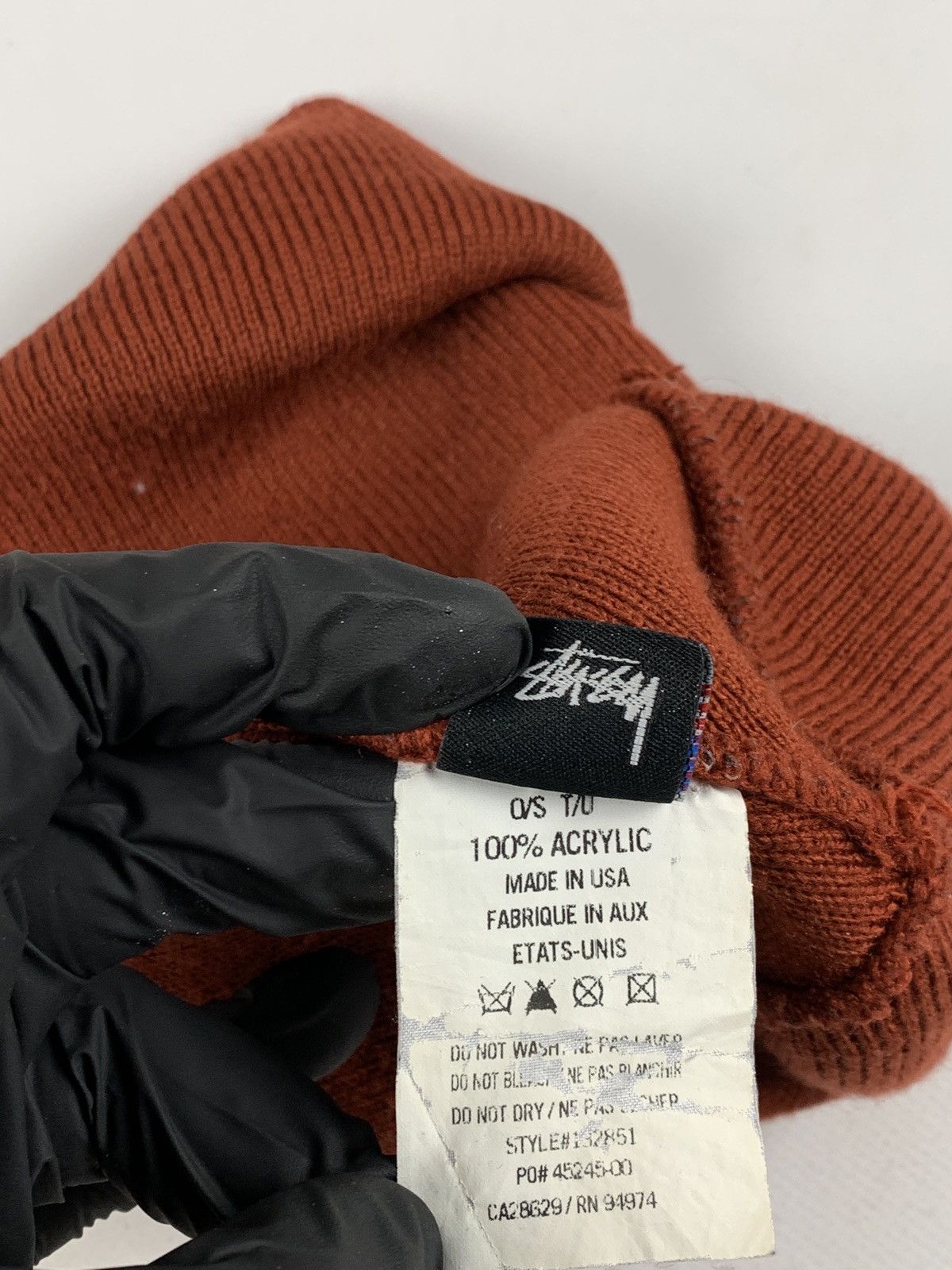 Stussy 90s Vintage Stussy Embroidered Logo Orange Hat Made In USA Size ONE SIZE - 9 Thumbnail