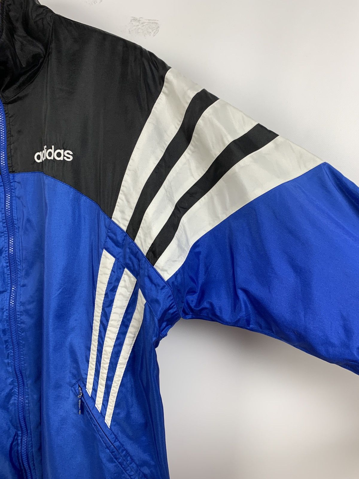 Adidas 90s Vintage Adidas Tracksuit Navy Blue Jacket + Pants Size US L / EU 52-54 / 3 - 11 Thumbnail