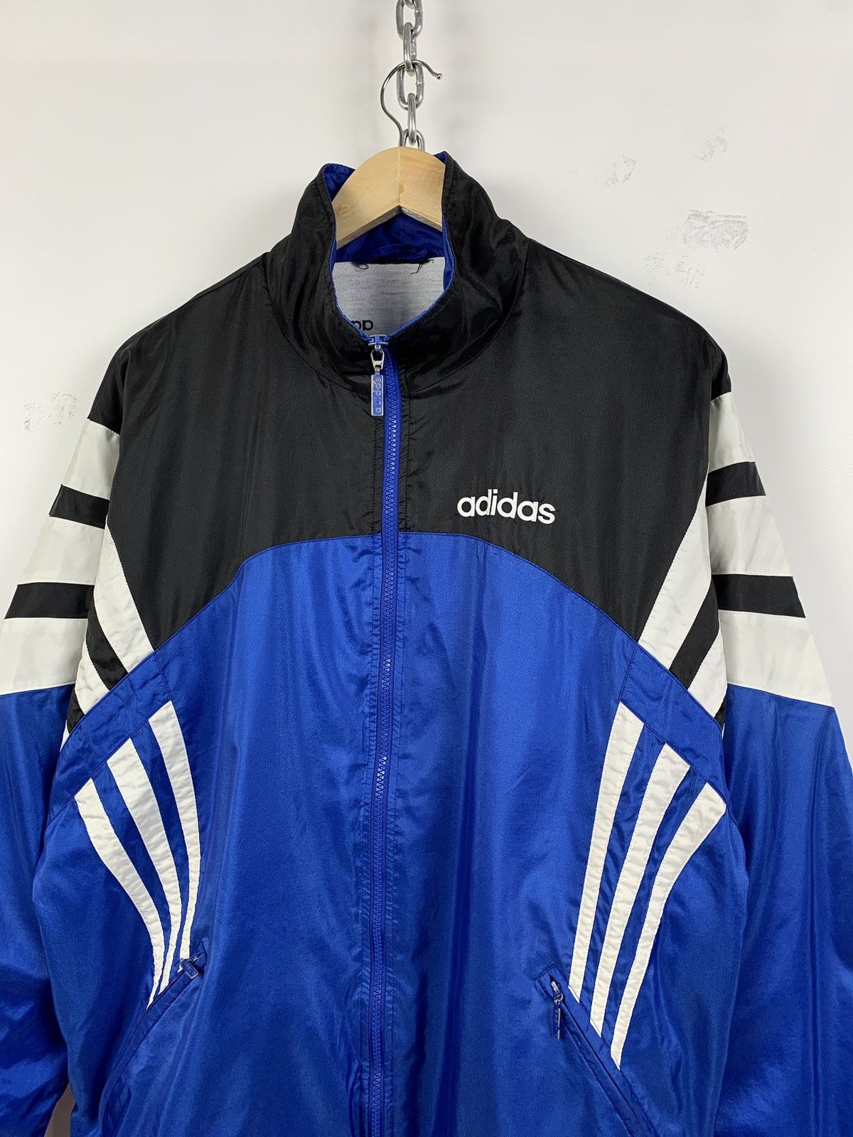 Adidas 90s Vintage Adidas Tracksuit Navy Blue Jacket + Pants Size US L / EU 52-54 / 3 - 5 Thumbnail