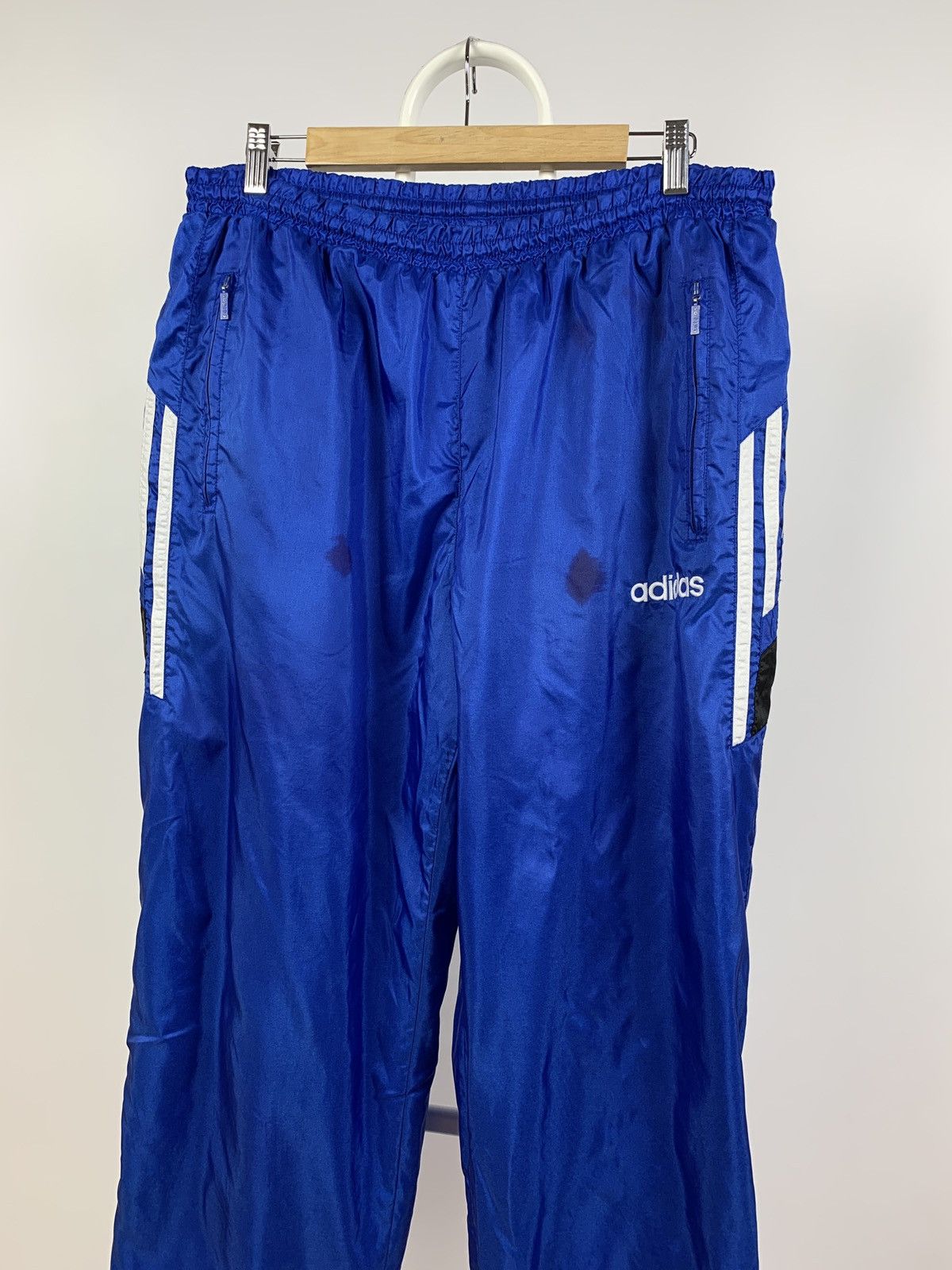 Adidas 90s Vintage Adidas Tracksuit Navy Blue Jacket + Pants Size US L / EU 52-54 / 3 - 14 Thumbnail