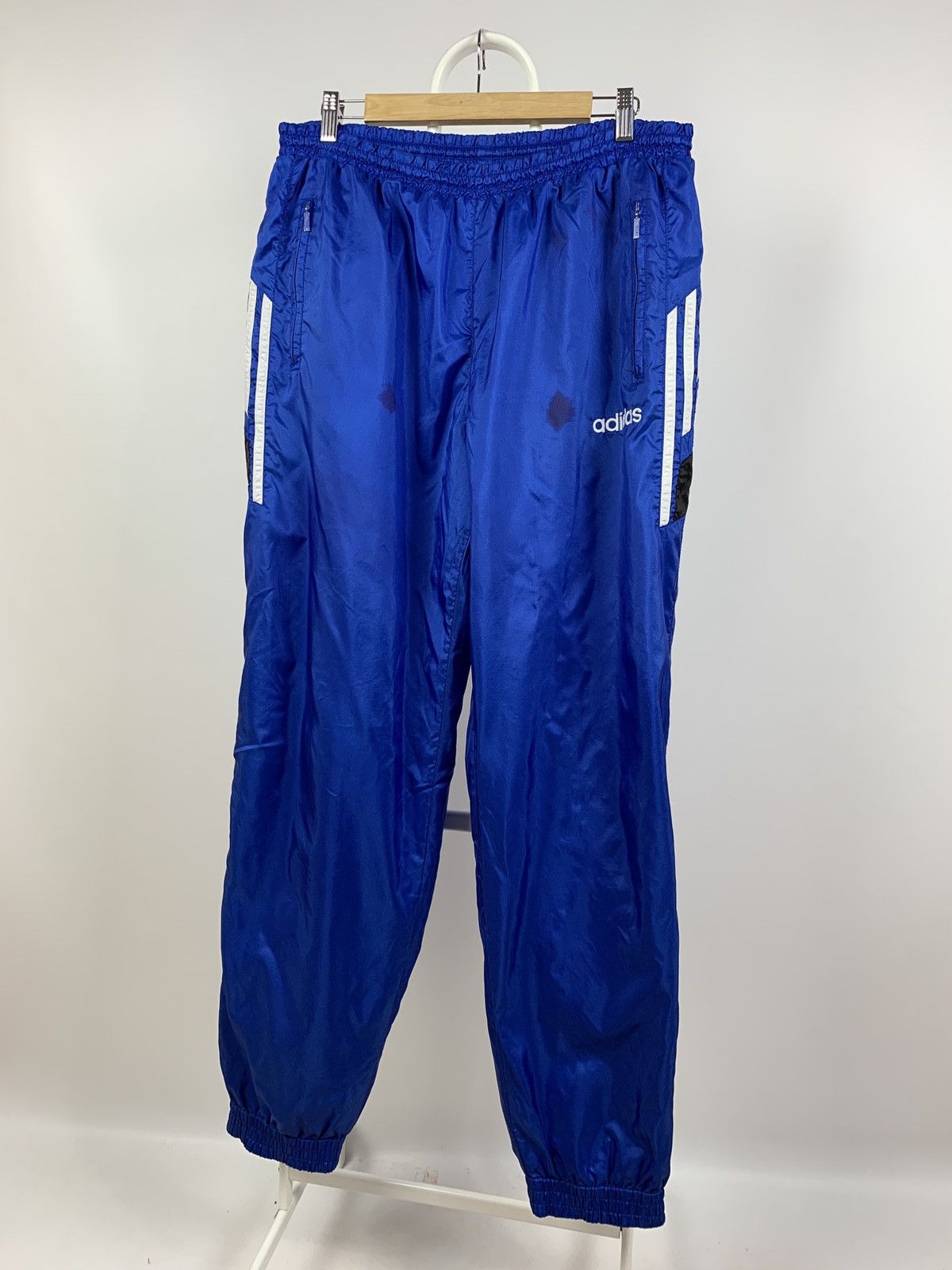 Adidas 90s Vintage Adidas Tracksuit Navy Blue Jacket + Pants Size US L / EU 52-54 / 3 - 13 Thumbnail