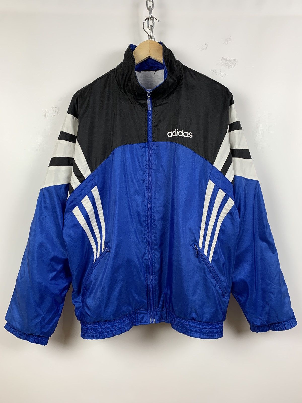 Adidas 90s Vintage Adidas Tracksuit Navy Blue Jacket + Pants Size US L / EU 52-54 / 3 - 2 Thumbnail