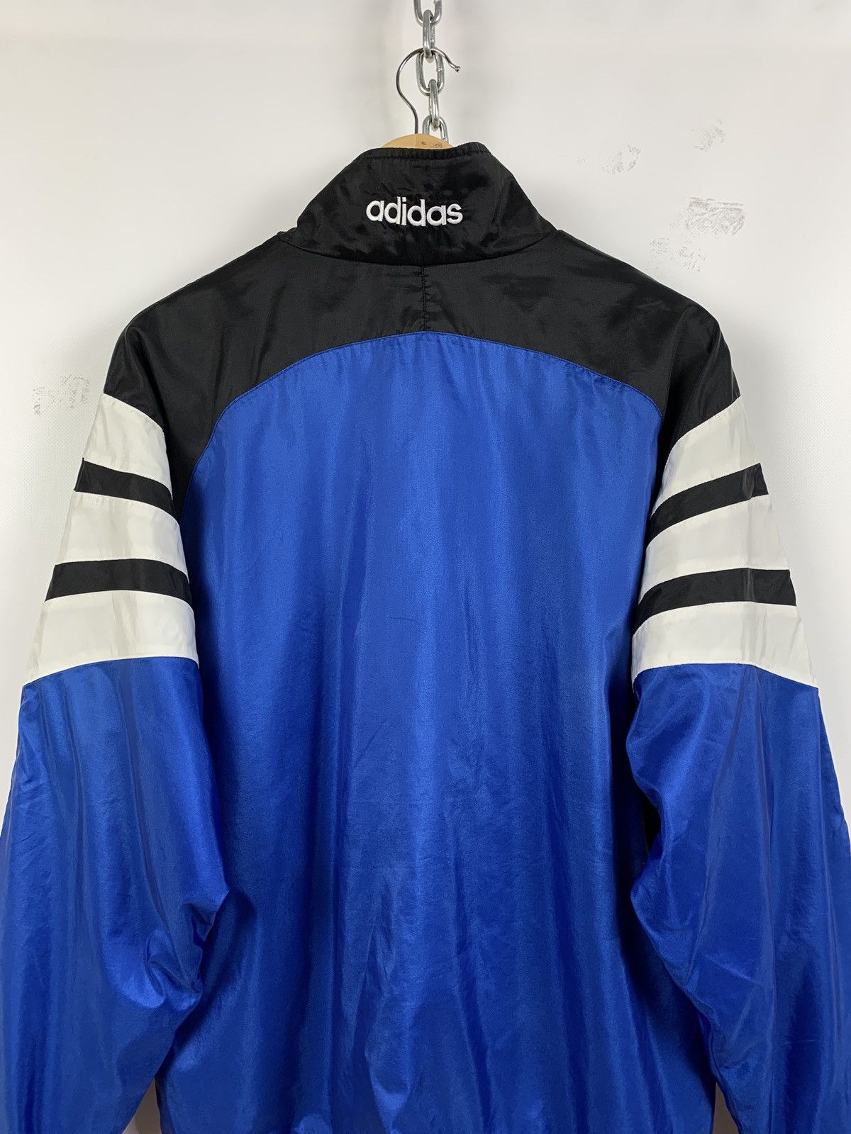 Adidas 90s Vintage Adidas Tracksuit Navy Blue Jacket + Pants Size US L / EU 52-54 / 3 - 6 Thumbnail