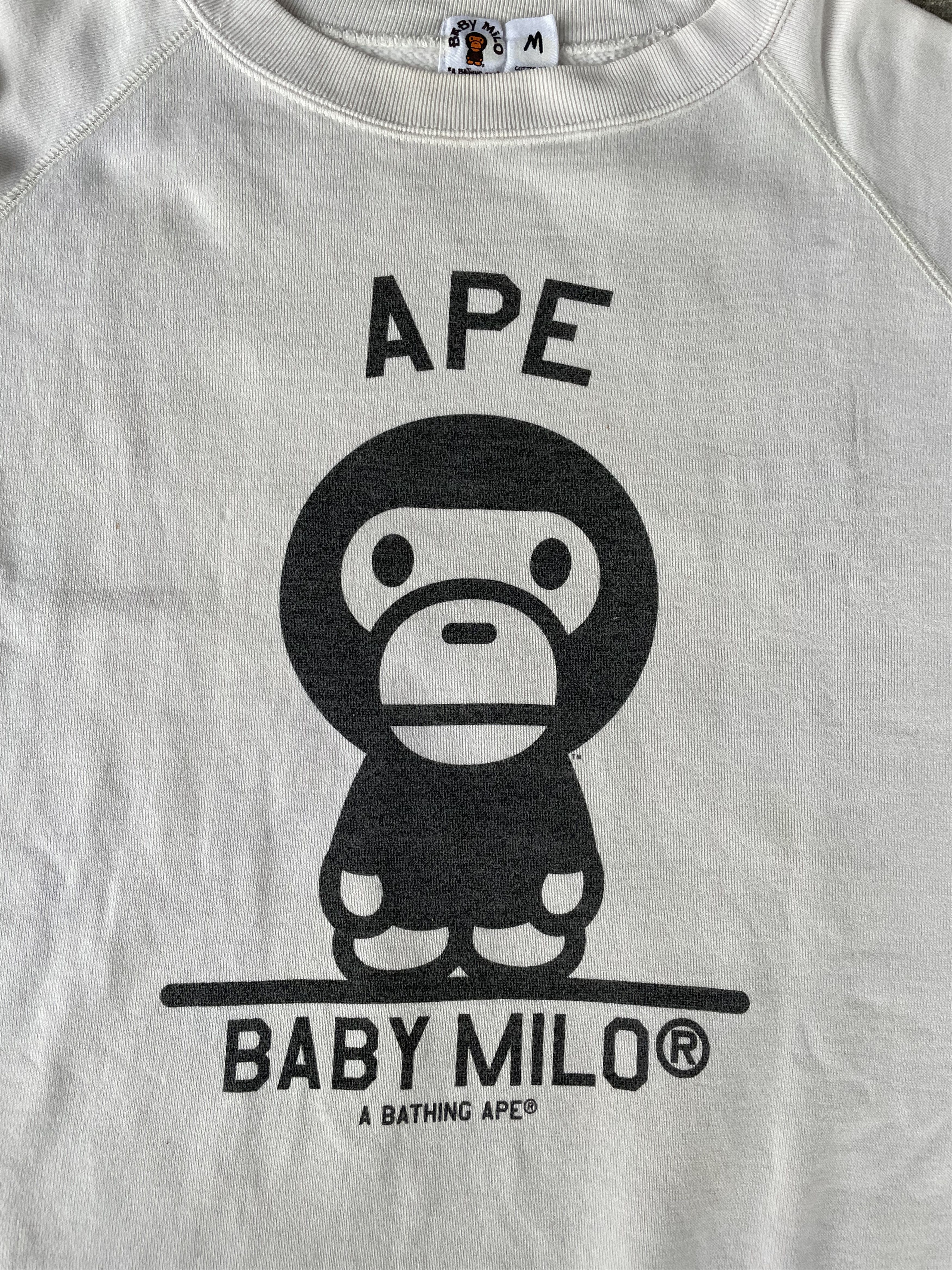 Bape Baby Milo Crewneck Size US M / EU 48-50 / 2 - 3 Thumbnail