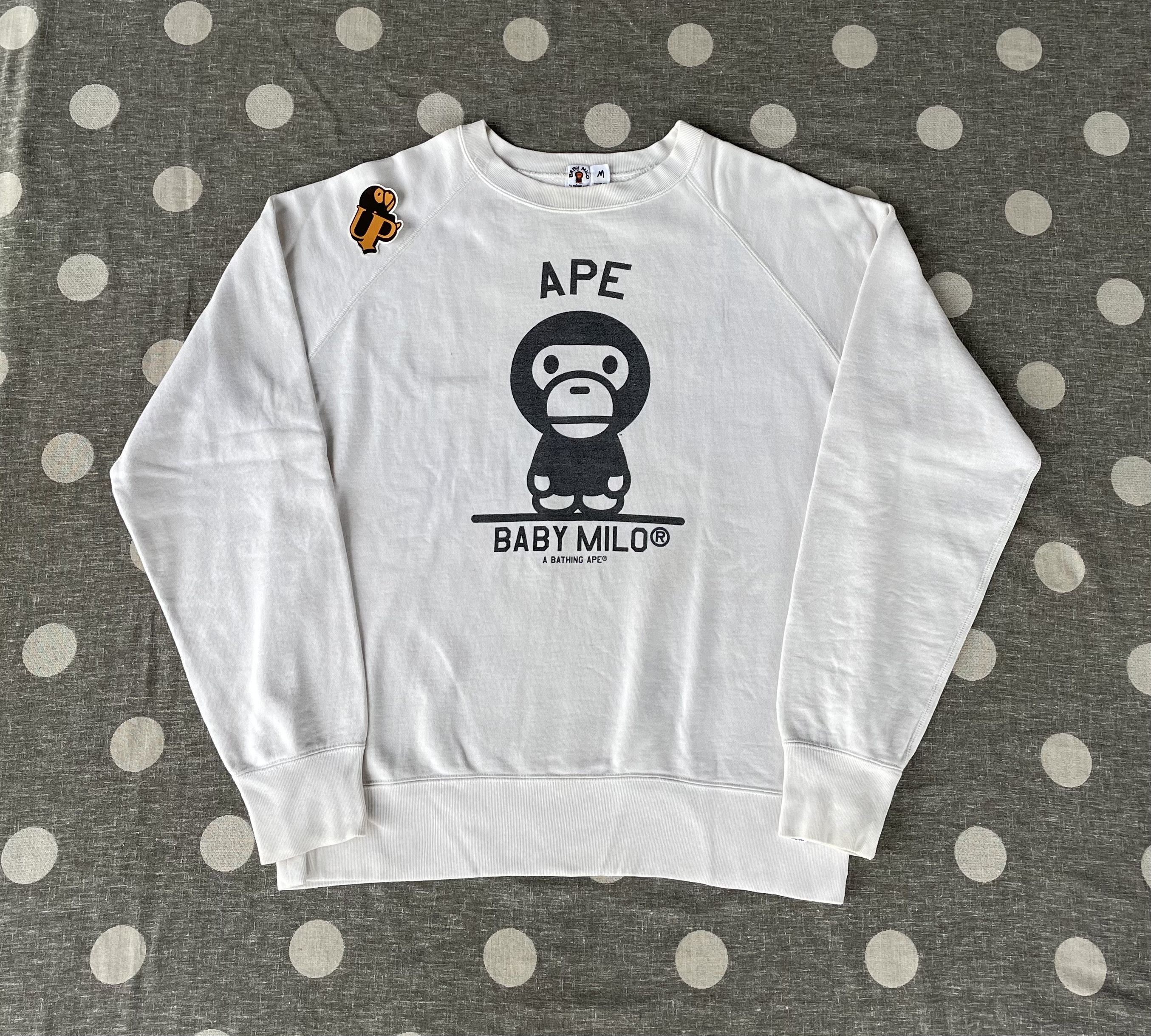 Bape Baby Milo Crewneck Size US M / EU 48-50 / 2 - 1 Thumbnail