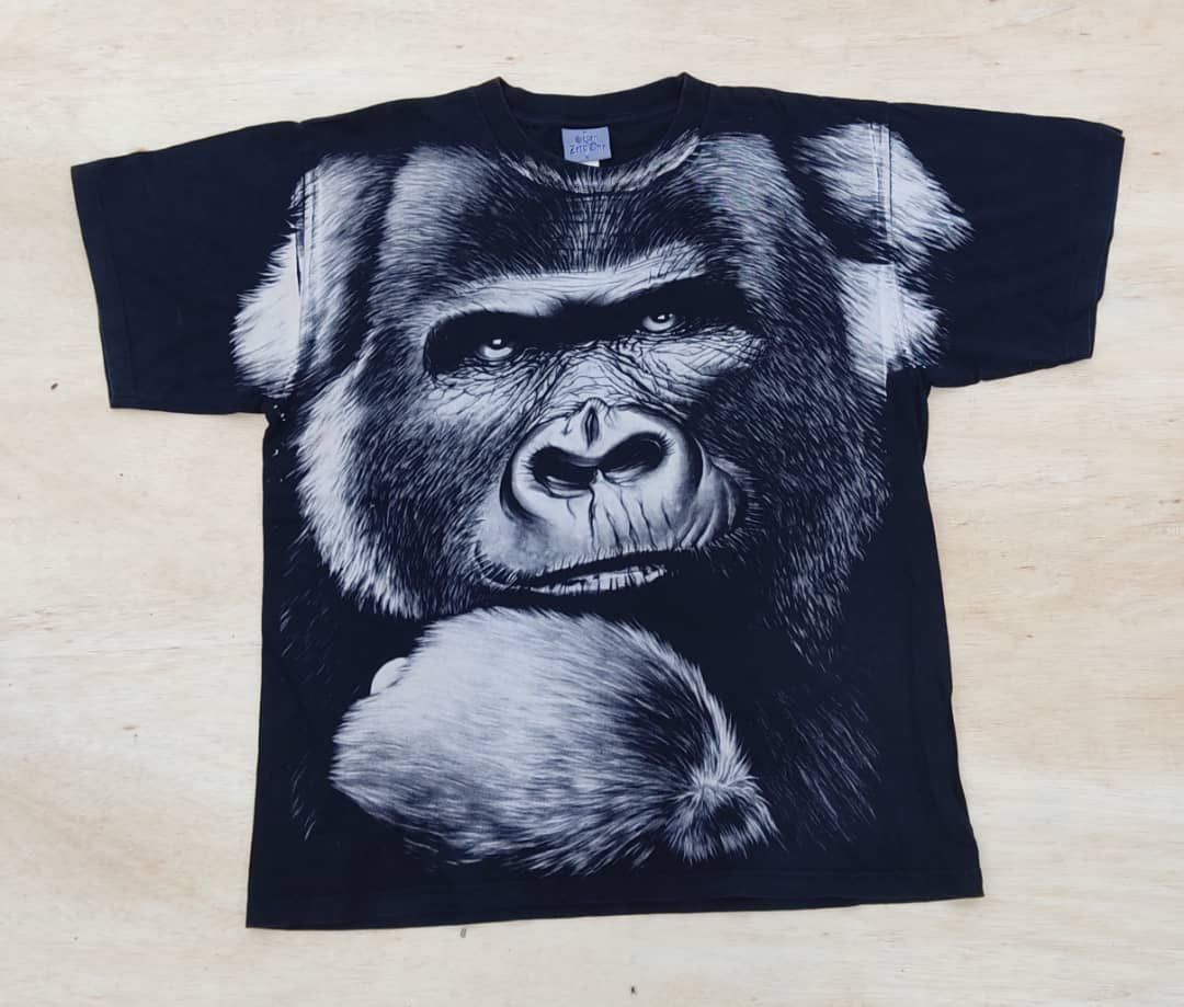 Vintage Vintage Gorilla King Kong overprint Size US XL / EU 56 / 4 - 1 Thumbnail