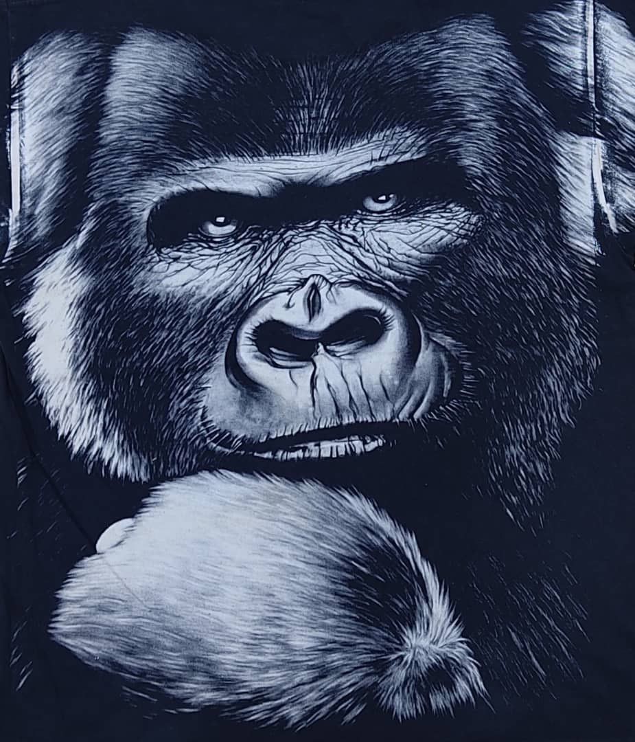Vintage Vintage Gorilla King Kong overprint Size US XL / EU 56 / 4 - 4 Thumbnail