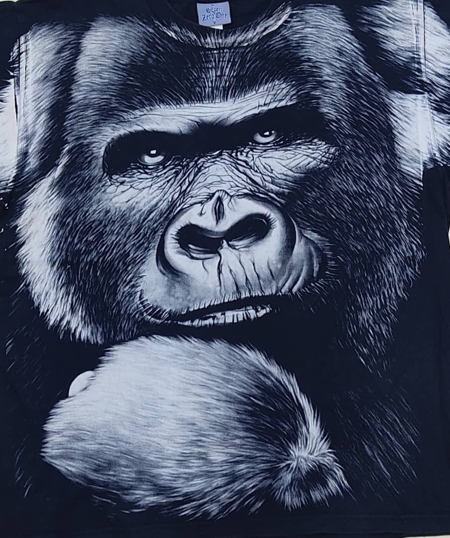 Vintage Vintage Gorilla King Kong overprint Size US XL / EU 56 / 4 - 2 Thumbnail