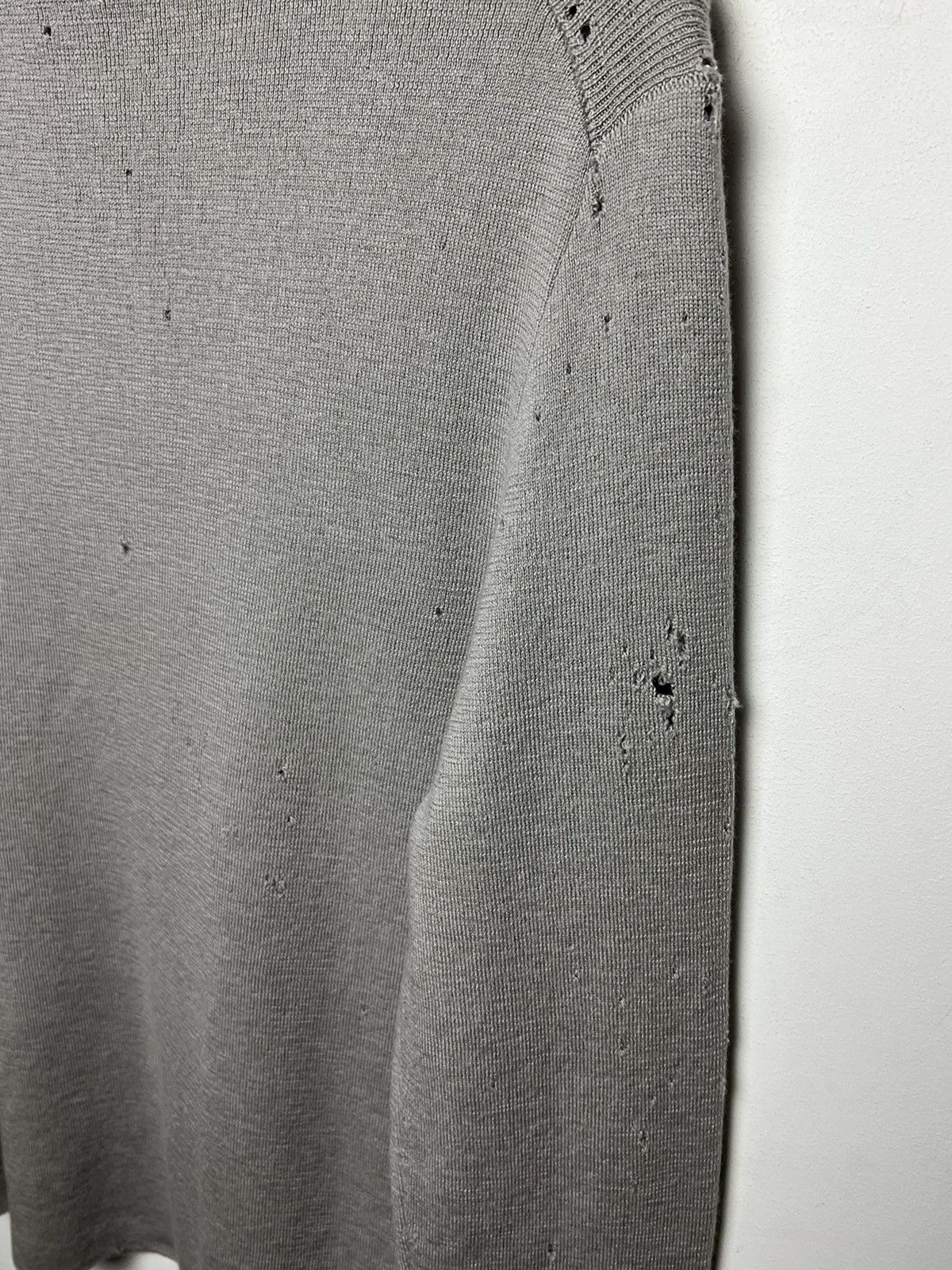 Stone Island Stone Island y2k trashed wool sweater m-l Size US M / EU 48-50 / 2 - 12 Thumbnail