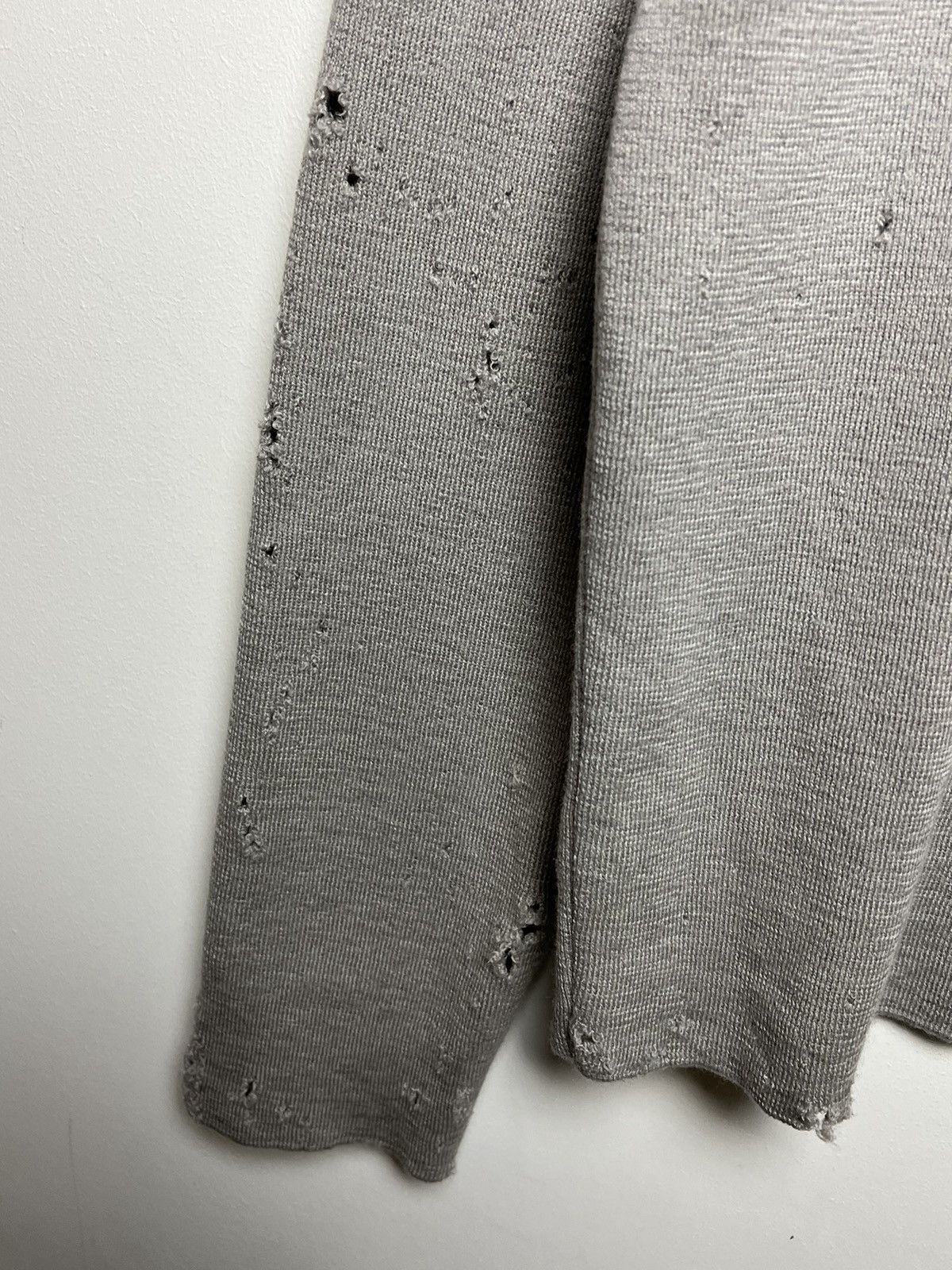 Stone Island Stone Island y2k trashed wool sweater m-l Size US M / EU 48-50 / 2 - 7 Thumbnail