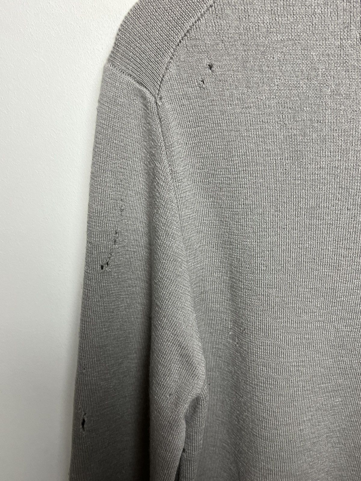 Stone Island Stone Island y2k trashed wool sweater m-l Size US M / EU 48-50 / 2 - 16 Thumbnail
